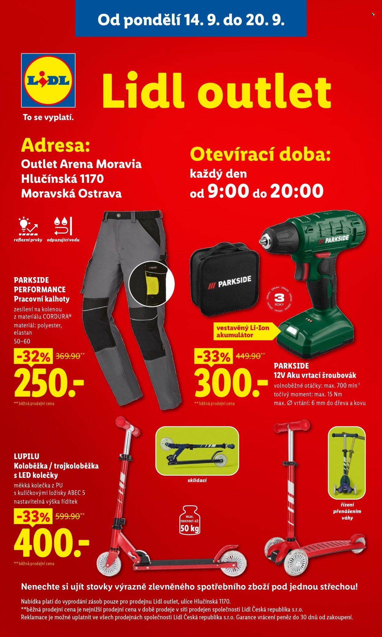 LIDL leták - Spotřební zboží