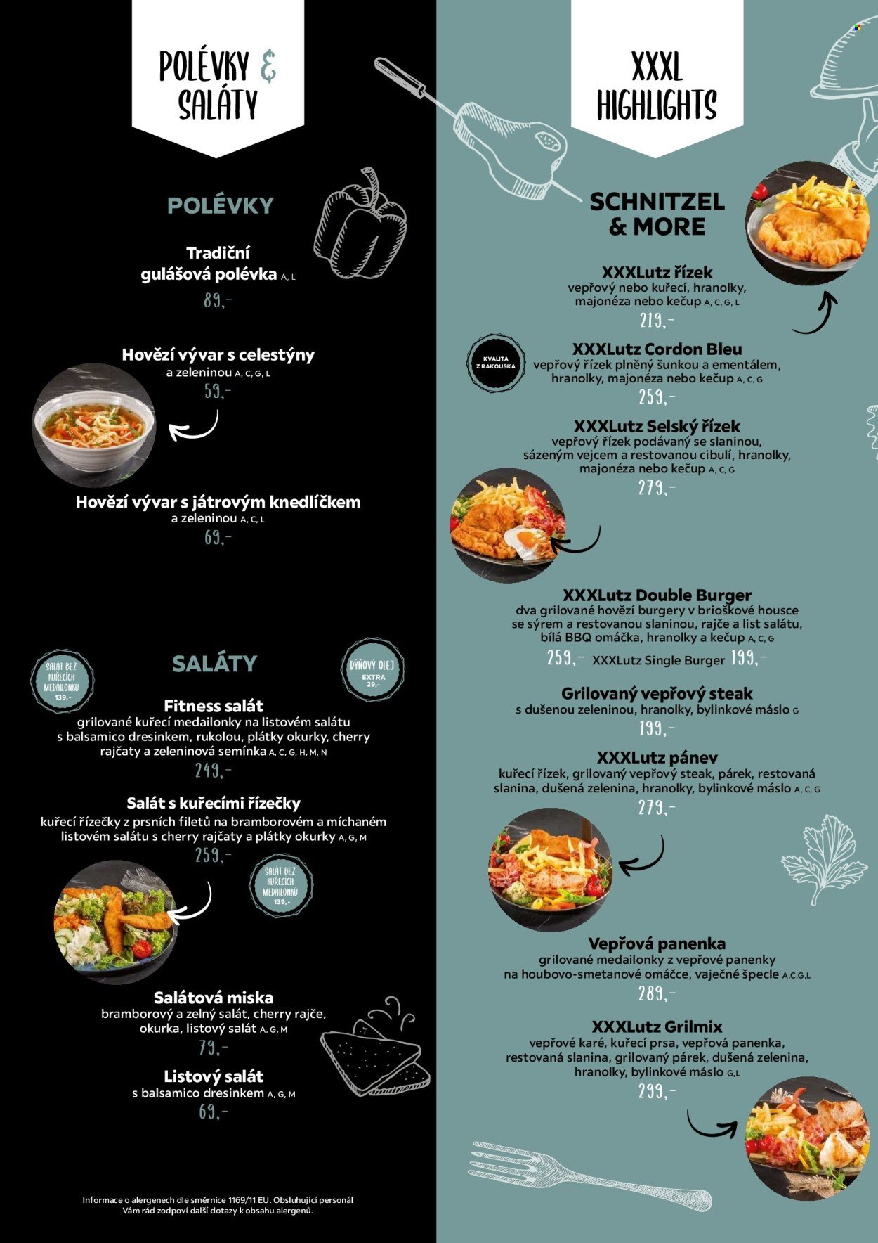XXXLUTZ leták - Jídelní lístek (2026-04-01)