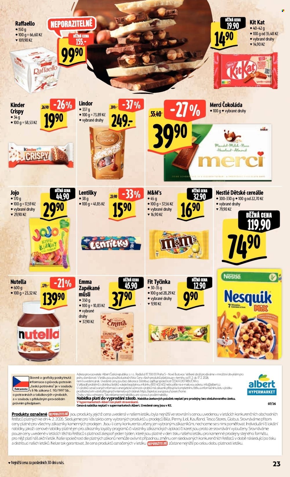 ALBERT leták - Neporazitelné (2026-02-11 - 2026-02-17)