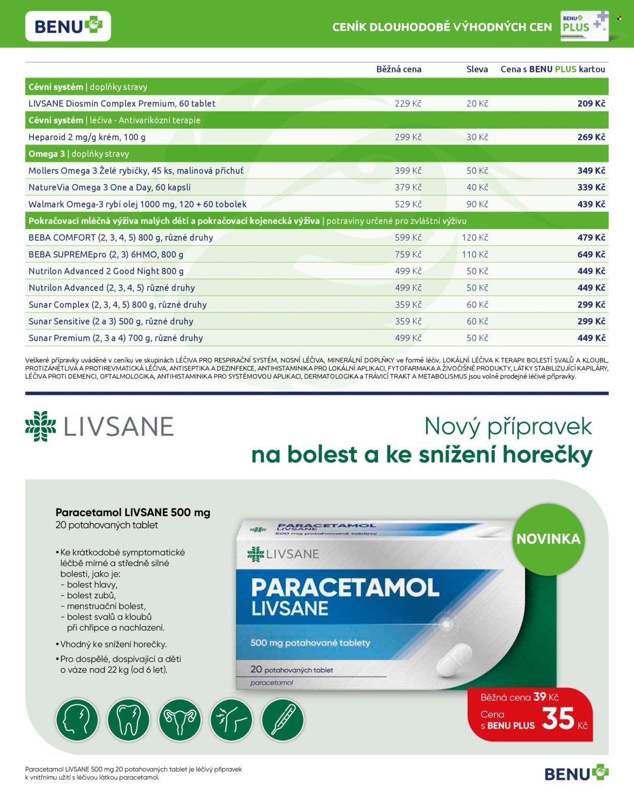 BENU LÉKÁRNA leták - Dlouhodobě výhodné ceny (2025-11-01 - 2025-11-30)