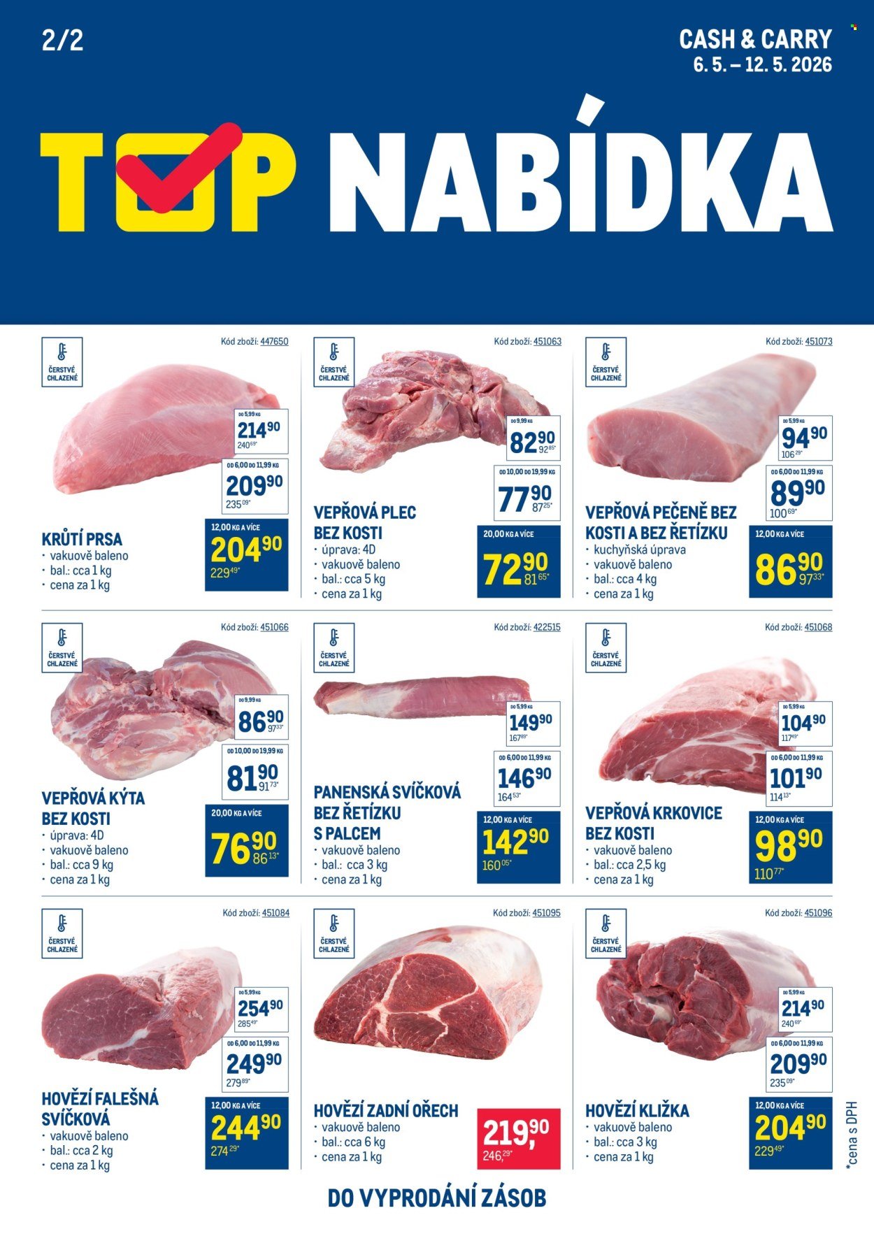 MAKRO leták - TOP maso (2026-05-06 - 2026-05-12)