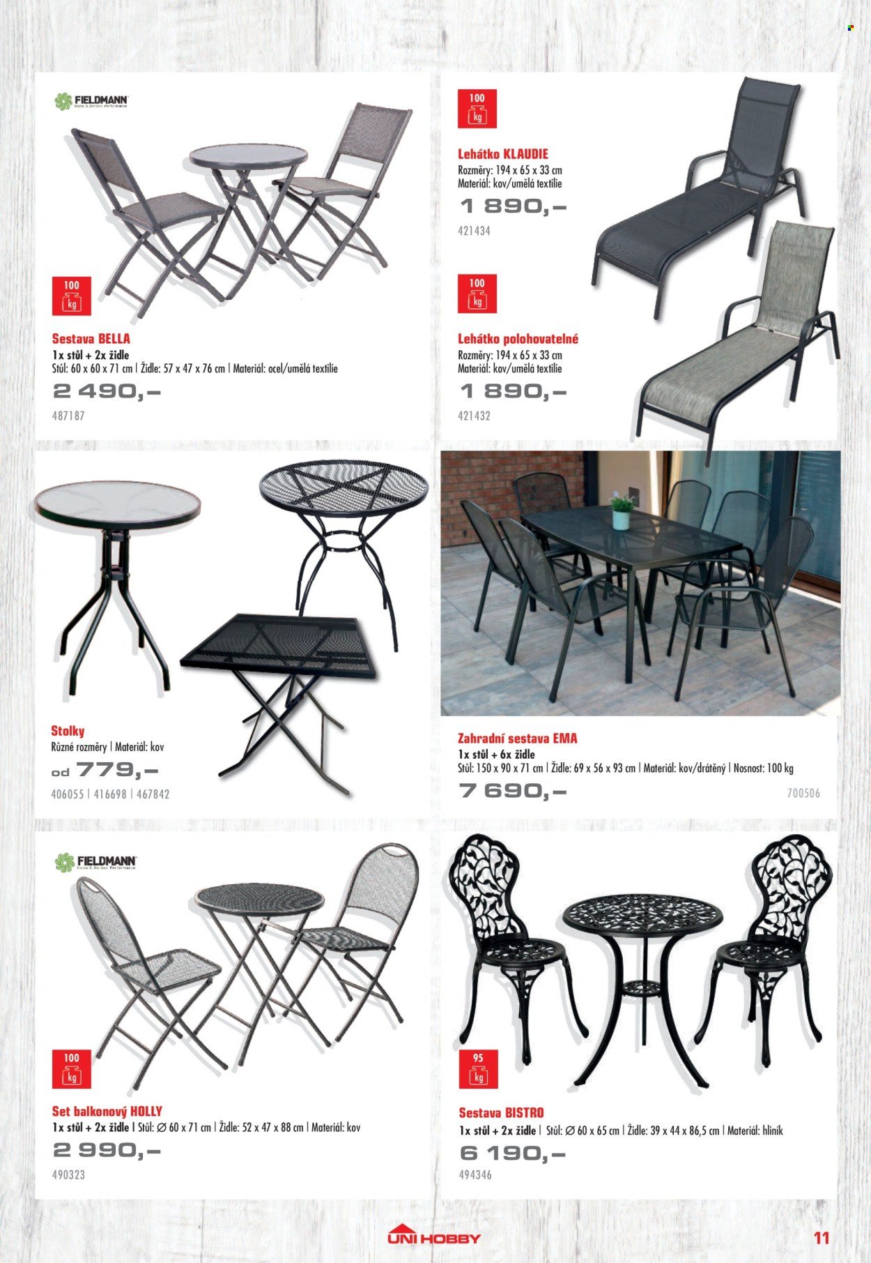UNI HOBBY leták - Nábytek, grily a bazény 2026 (2026-04-10 - 2026-06-30)