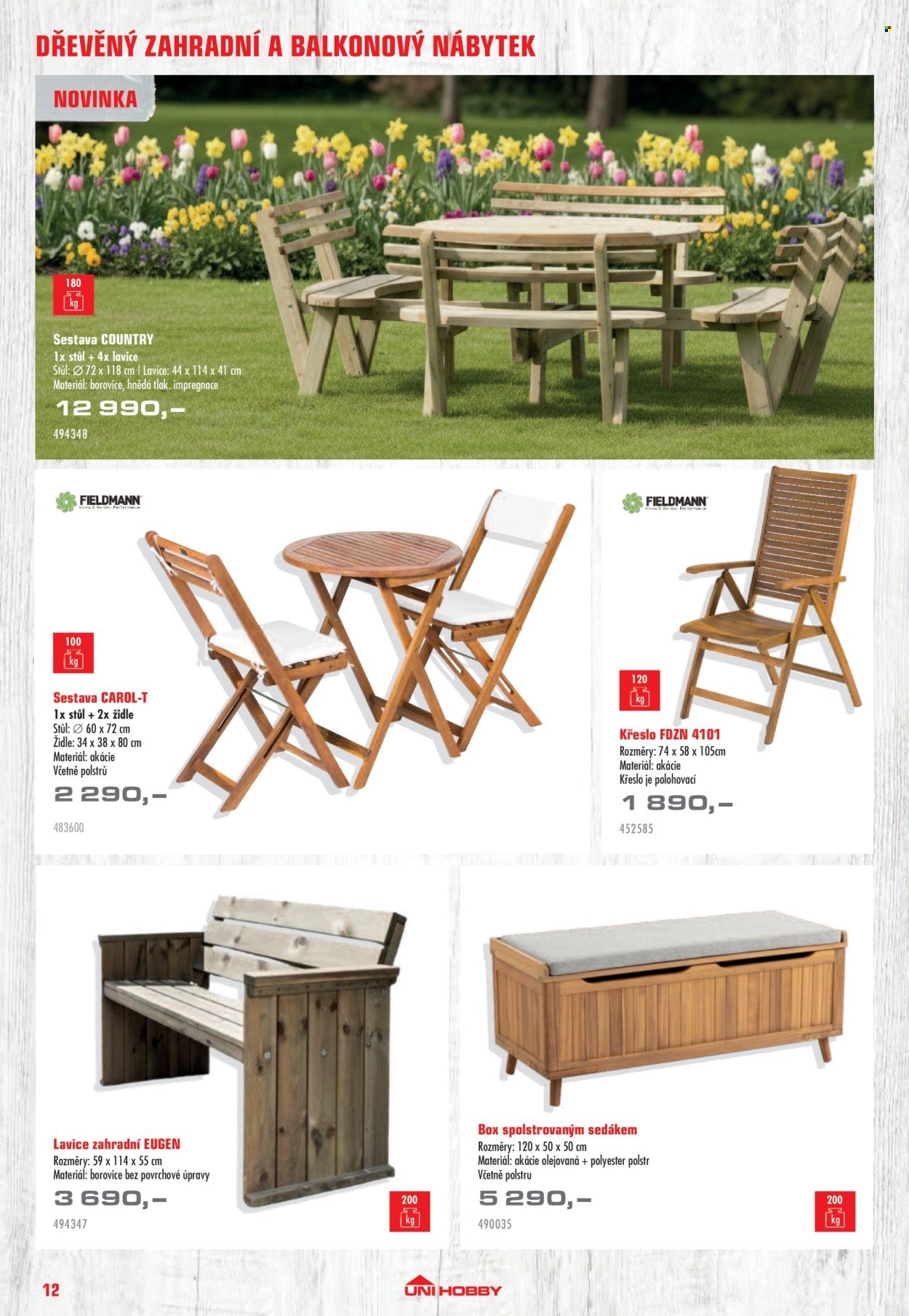 UNI HOBBY leták - Nábytek, grily a bazény 2026 (2026-04-10 - 2026-06-30)