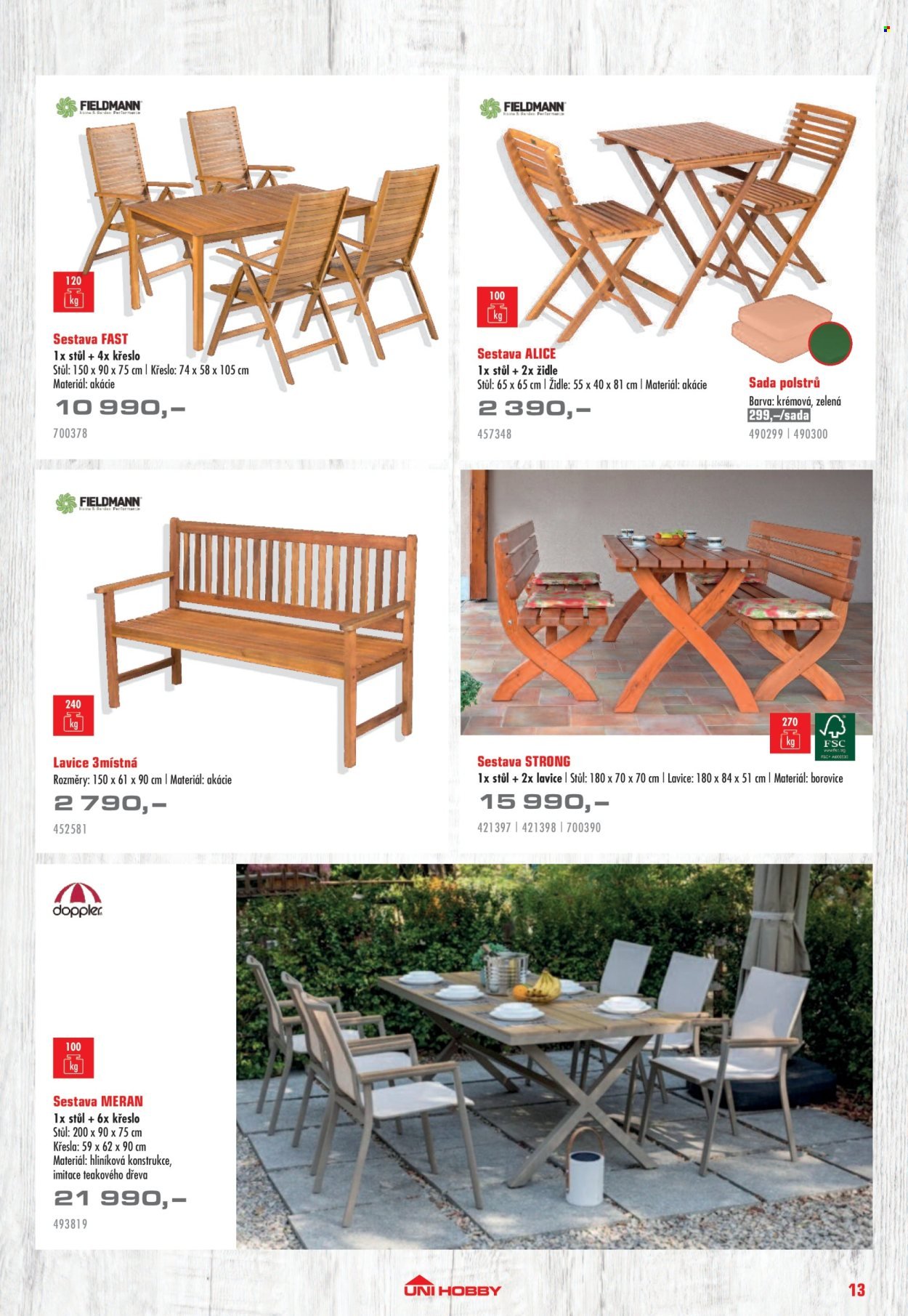 UNI HOBBY leták - Nábytek, grily a bazény 2026 (2026-04-10 - 2026-06-30)