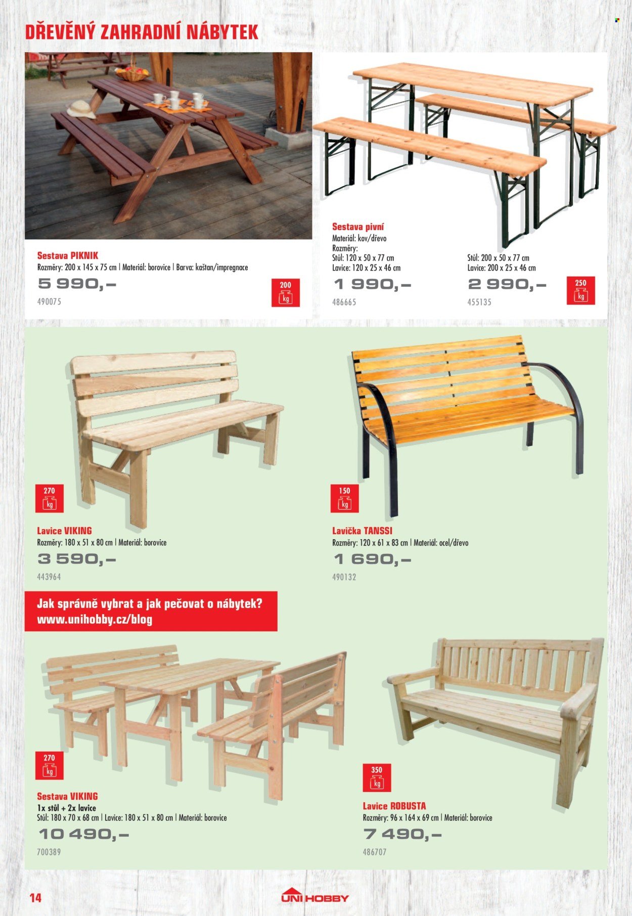 UNI HOBBY leták - Nábytek, grily a bazény 2026 (2026-04-10 - 2026-06-30)