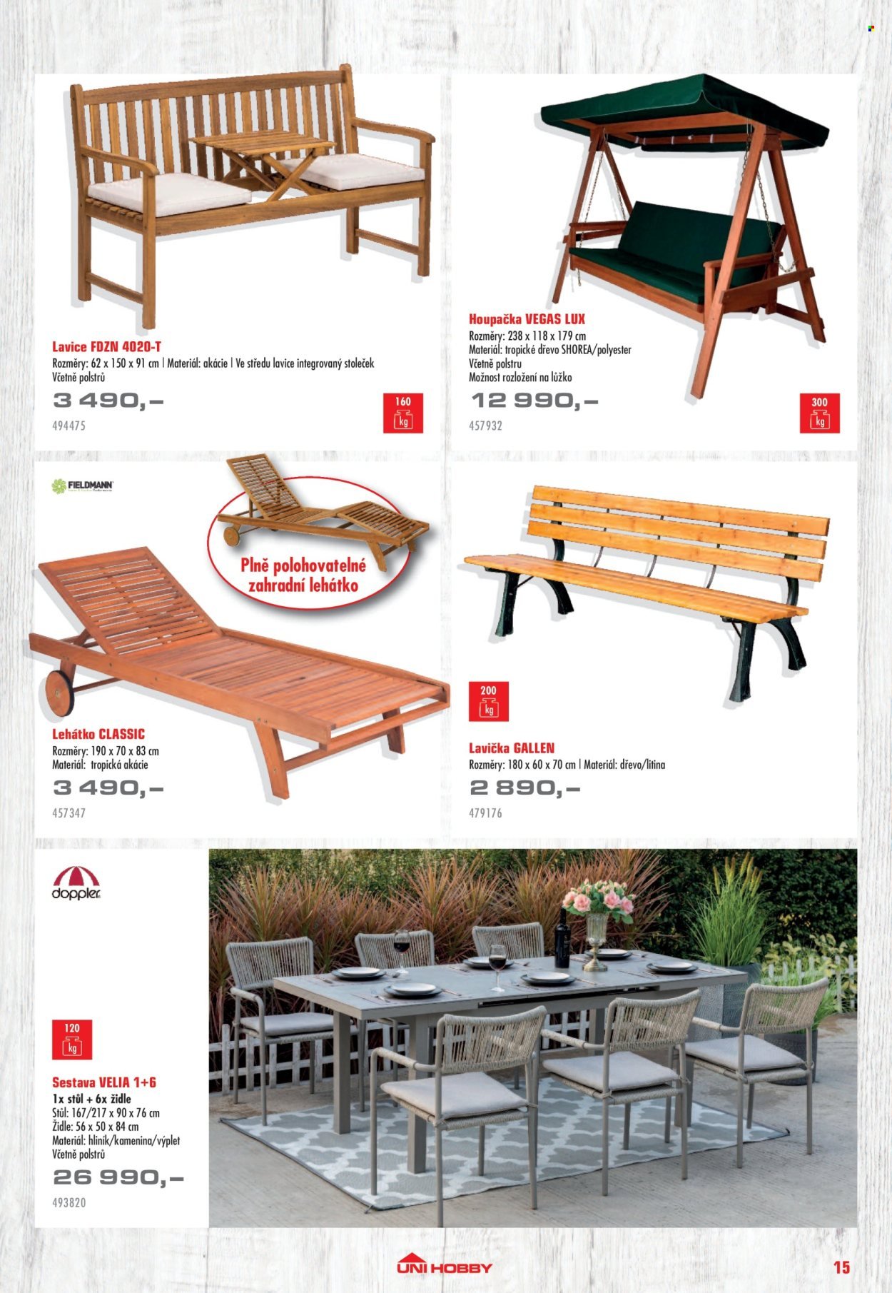 UNI HOBBY leták - Nábytek, grily a bazény 2026 (2026-04-10 - 2026-06-30)