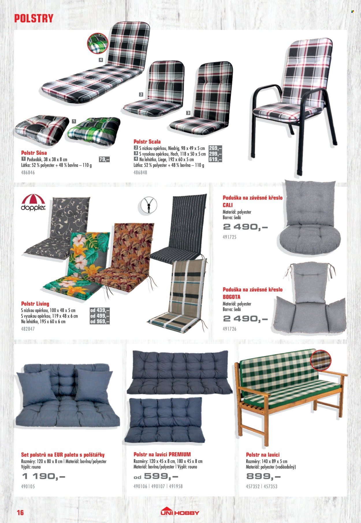 UNI HOBBY leták - Nábytek, grily a bazény 2026 (2026-04-10 - 2026-06-30)