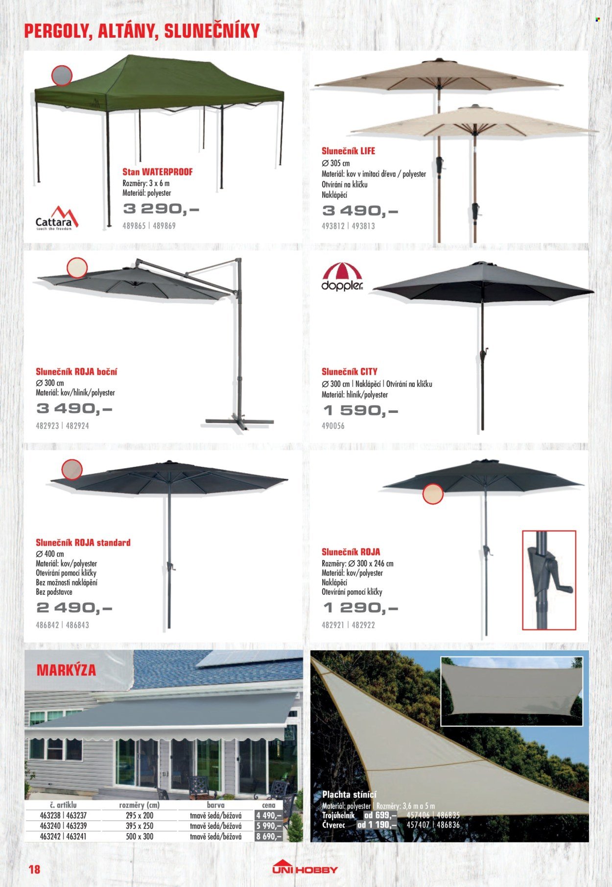UNI HOBBY leták - Nábytek, grily a bazény 2026 (2026-04-10 - 2026-06-30)