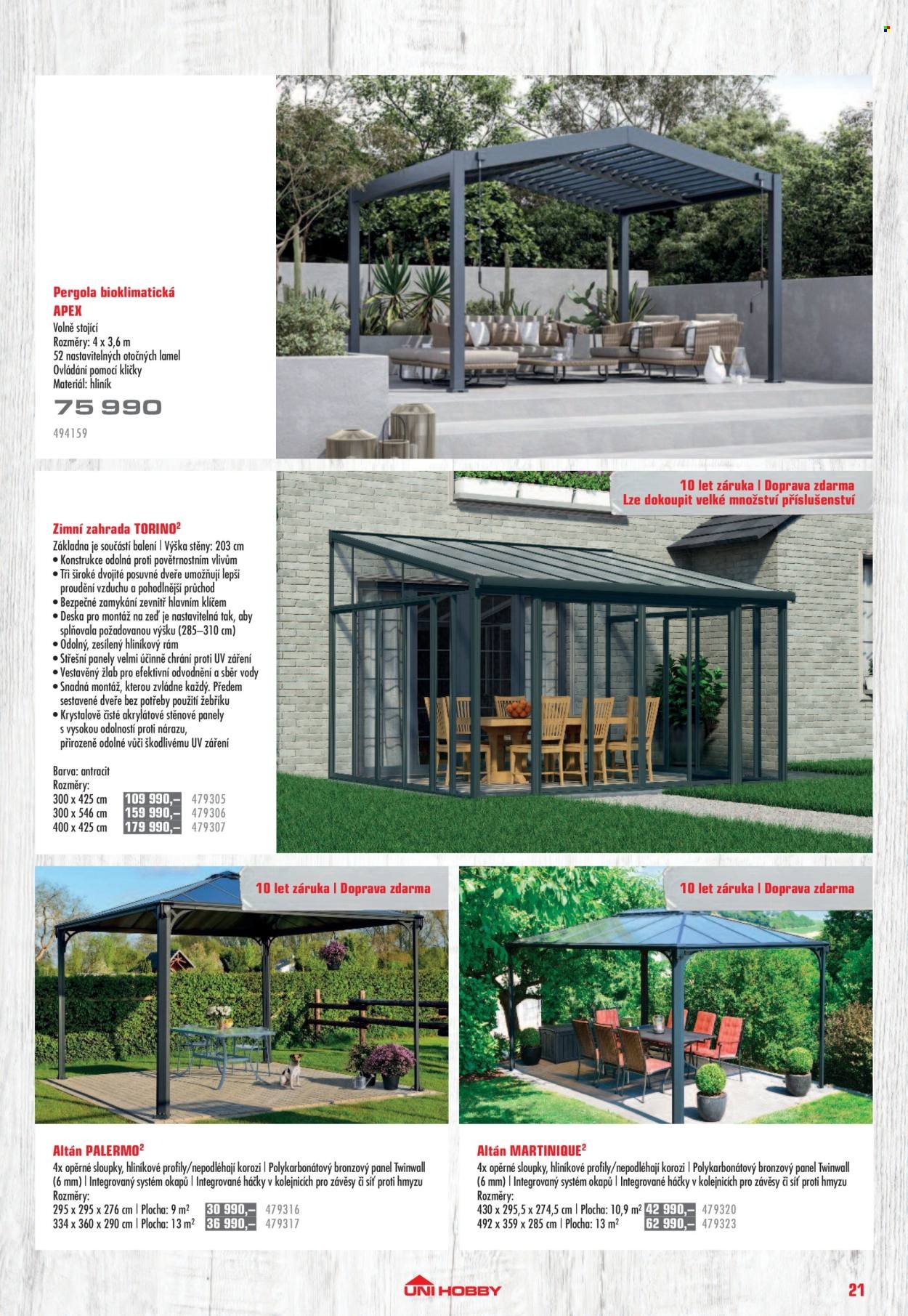 UNI HOBBY leták - Nábytek, grily a bazény 2026 (2026-04-10 - 2026-06-30)