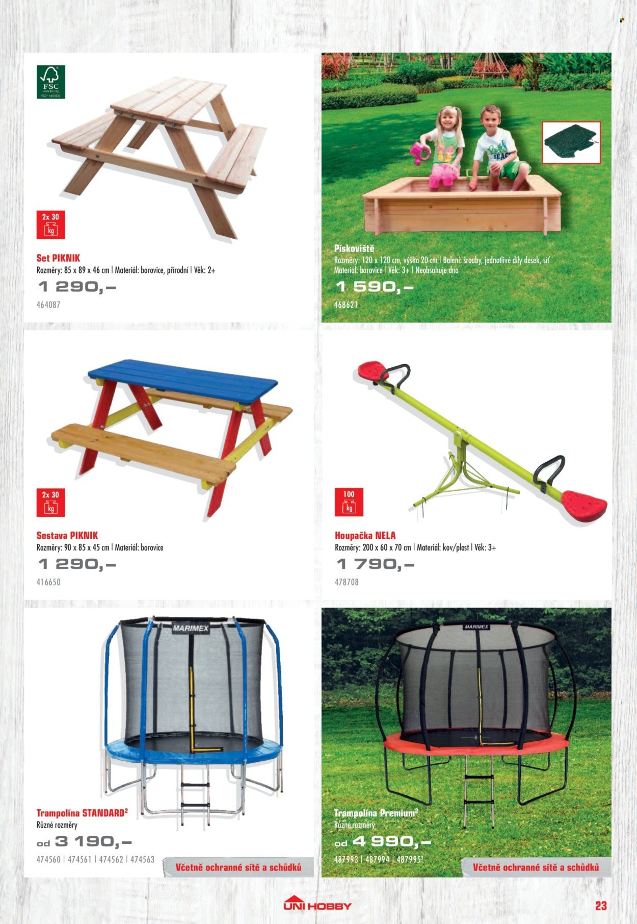 UNI HOBBY leták - Nábytek, grily a bazény 2026 (2026-04-10 - 2026-06-30)