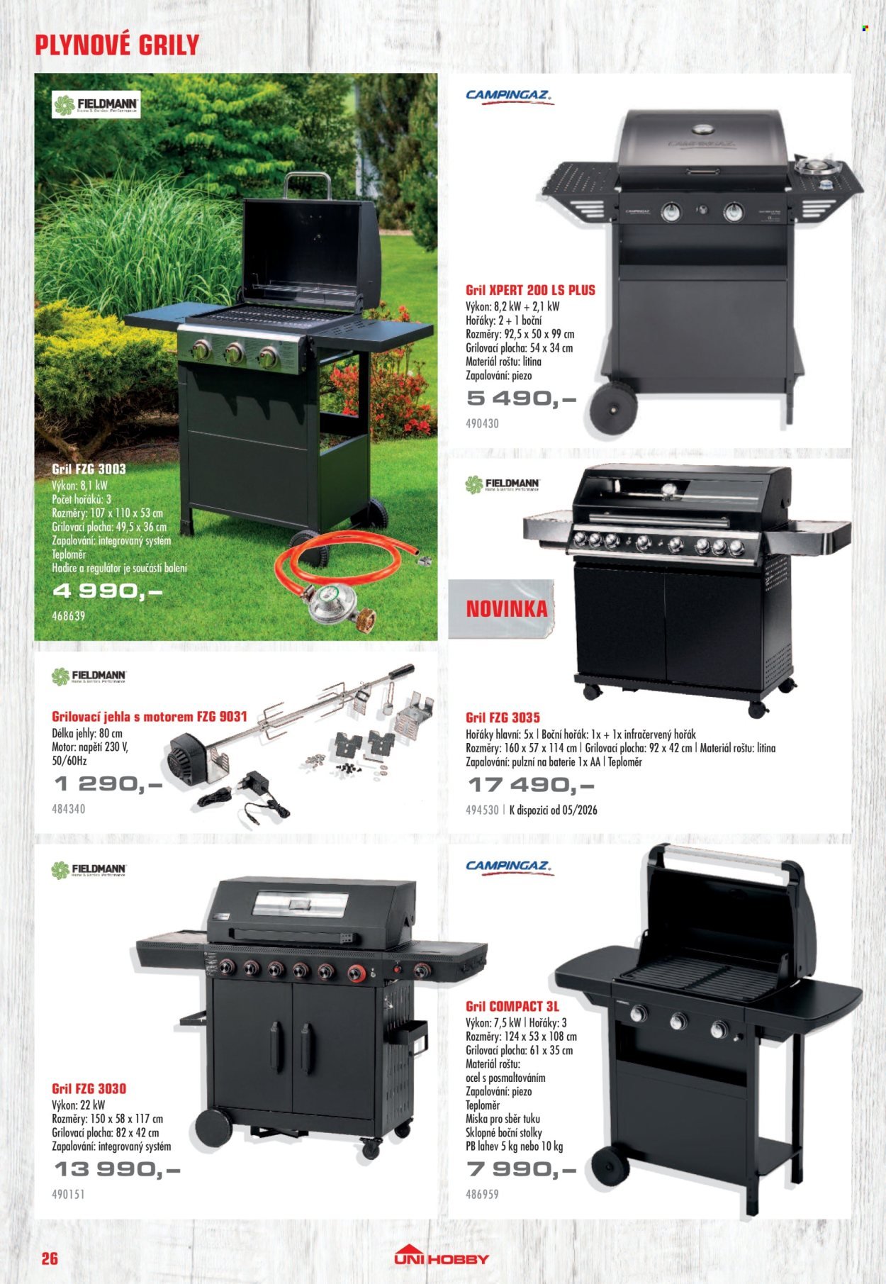 UNI HOBBY leták - Nábytek, grily a bazény 2026 (2026-04-10 - 2026-06-30)