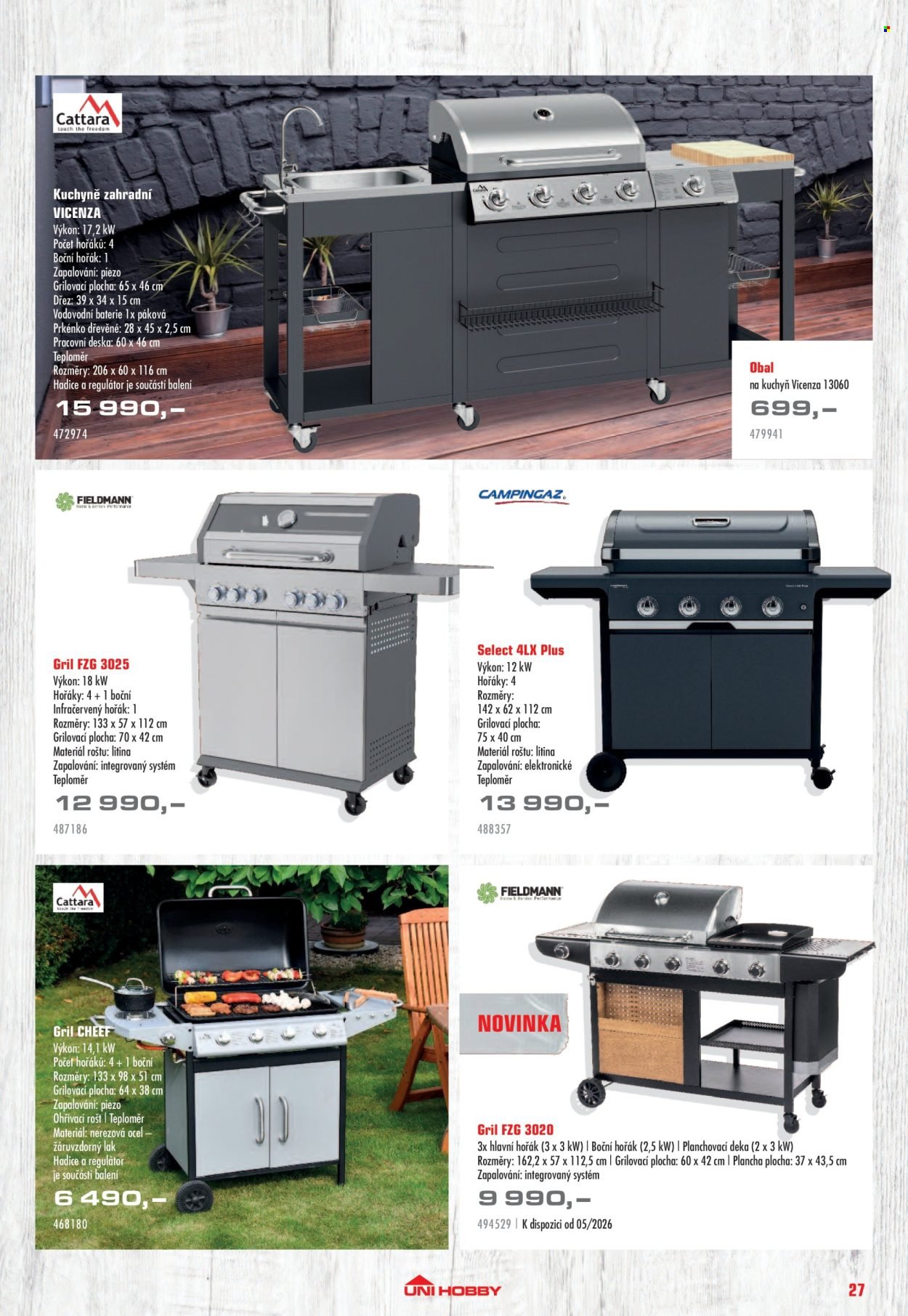 UNI HOBBY leták - Nábytek, grily a bazény 2026 (2026-04-10 - 2026-06-30)