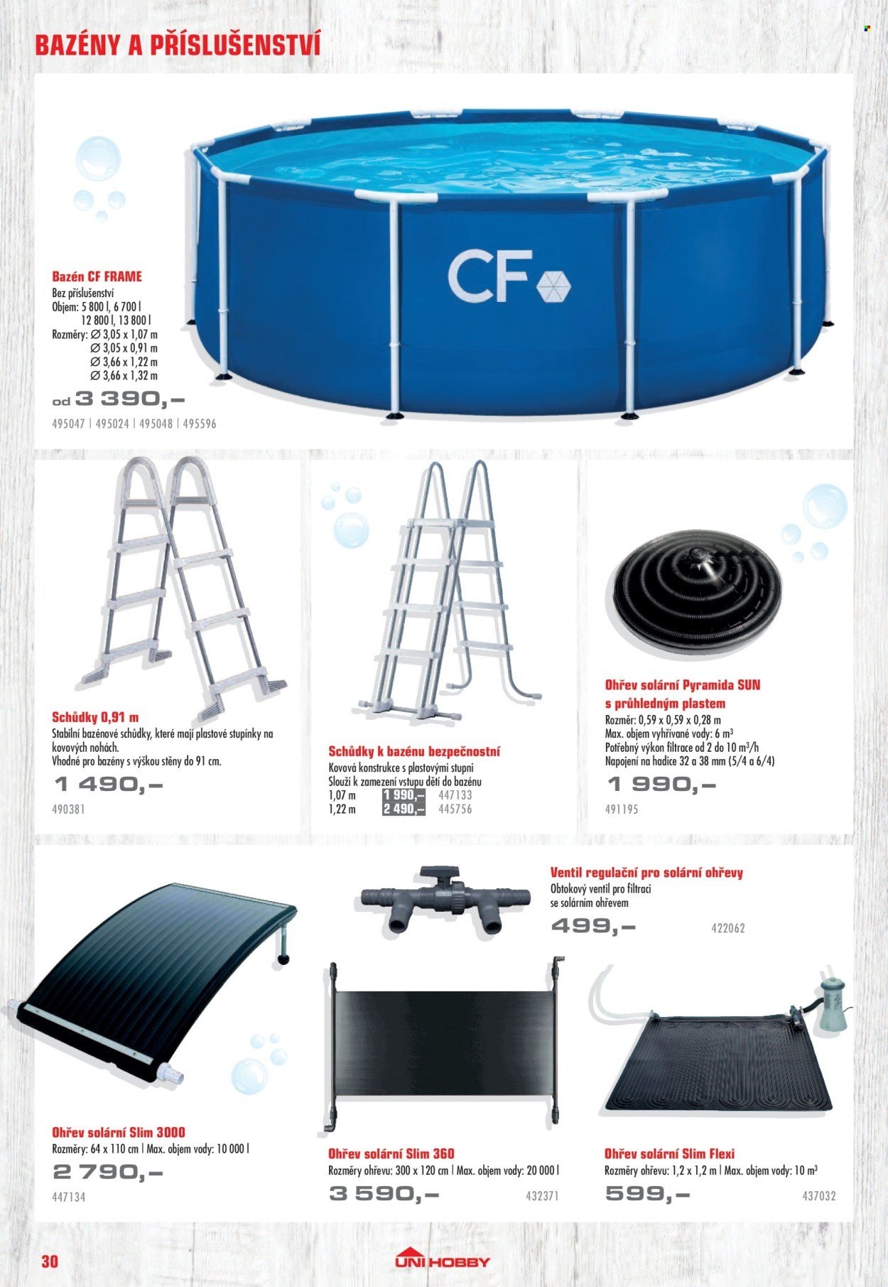 UNI HOBBY leták - Nábytek, grily a bazény 2026 (2026-04-10 - 2026-06-30)