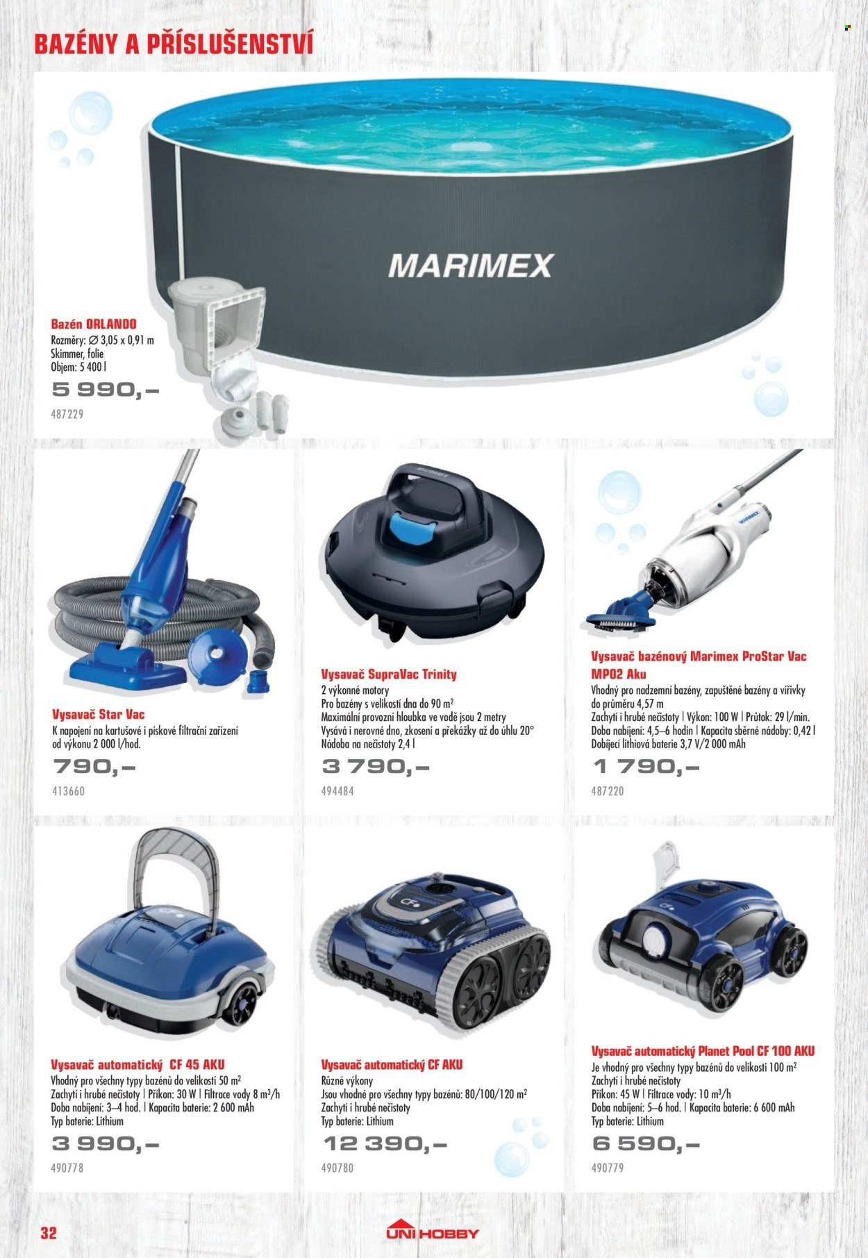 UNI HOBBY leták - Nábytek, grily a bazény 2026 (2026-04-10 - 2026-06-30)