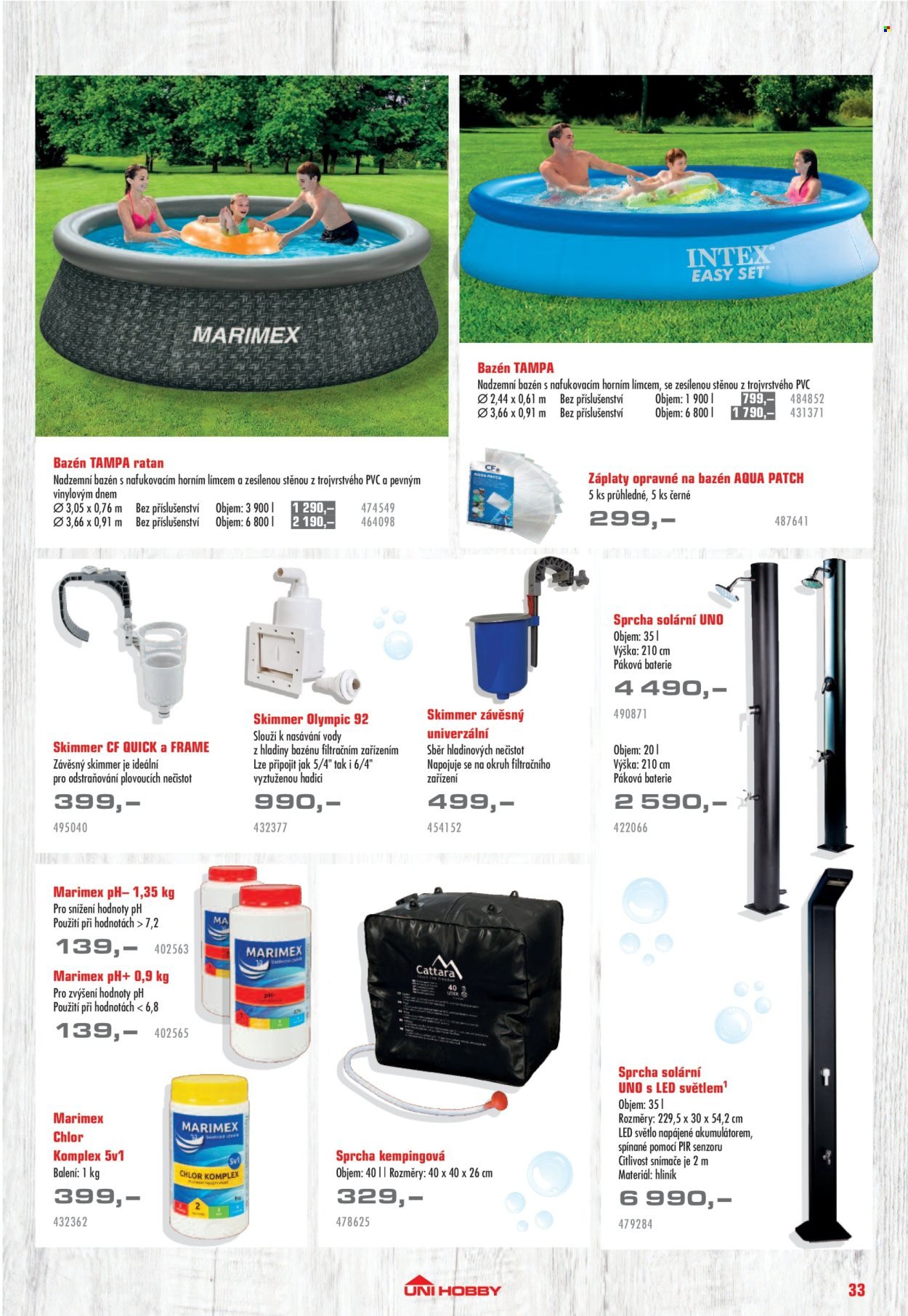 UNI HOBBY leták - Nábytek, grily a bazény 2026 (2026-04-10 - 2026-06-30)
