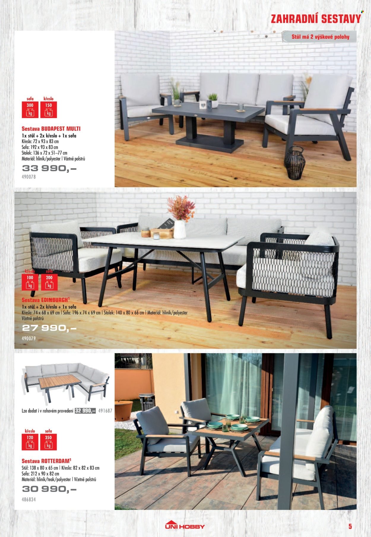 UNI HOBBY leták - Nábytek, grily a bazény 2026 (2026-04-10 - 2026-06-30)