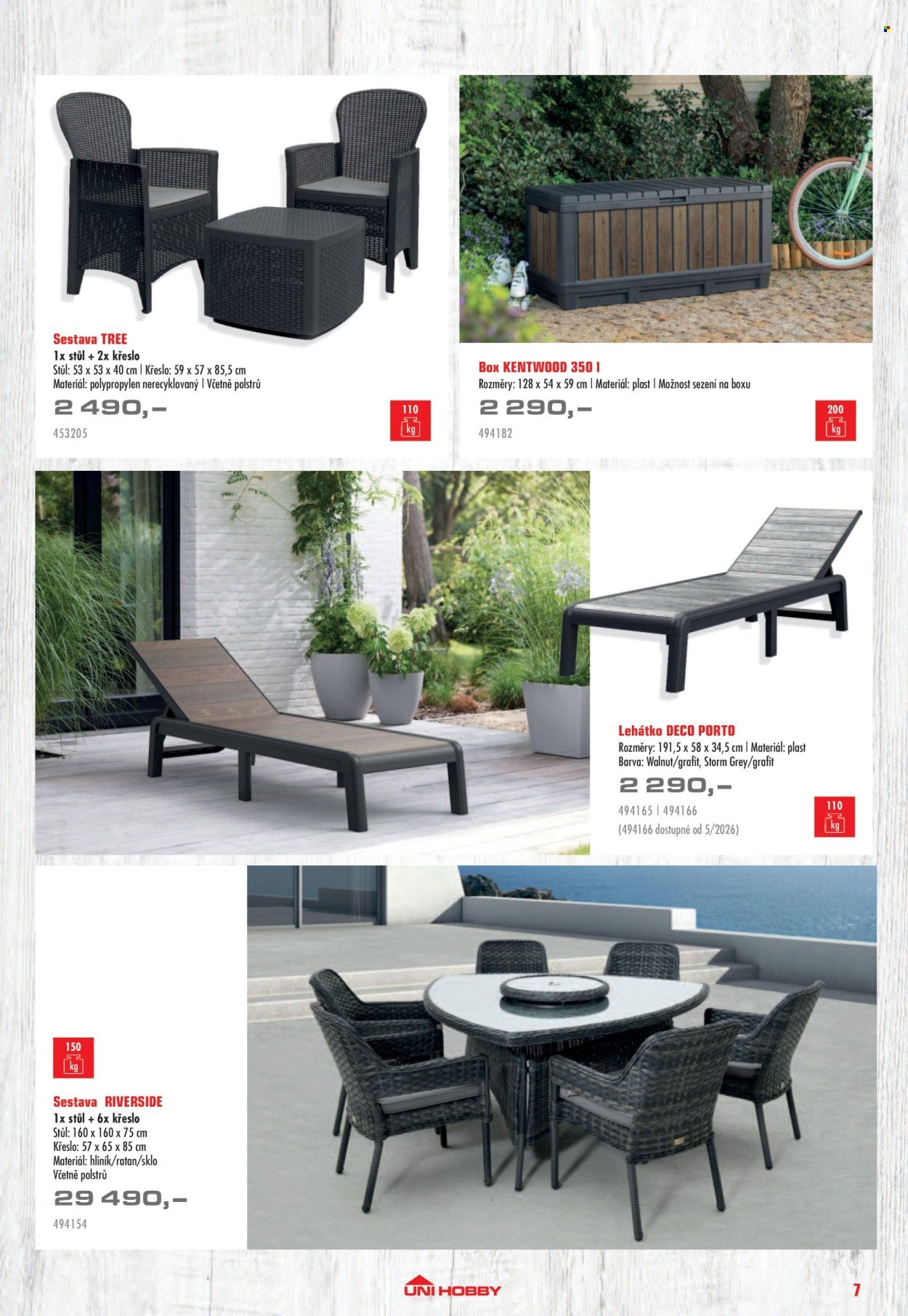UNI HOBBY leták - Nábytek, grily a bazény 2026 (2026-04-10 - 2026-06-30)
