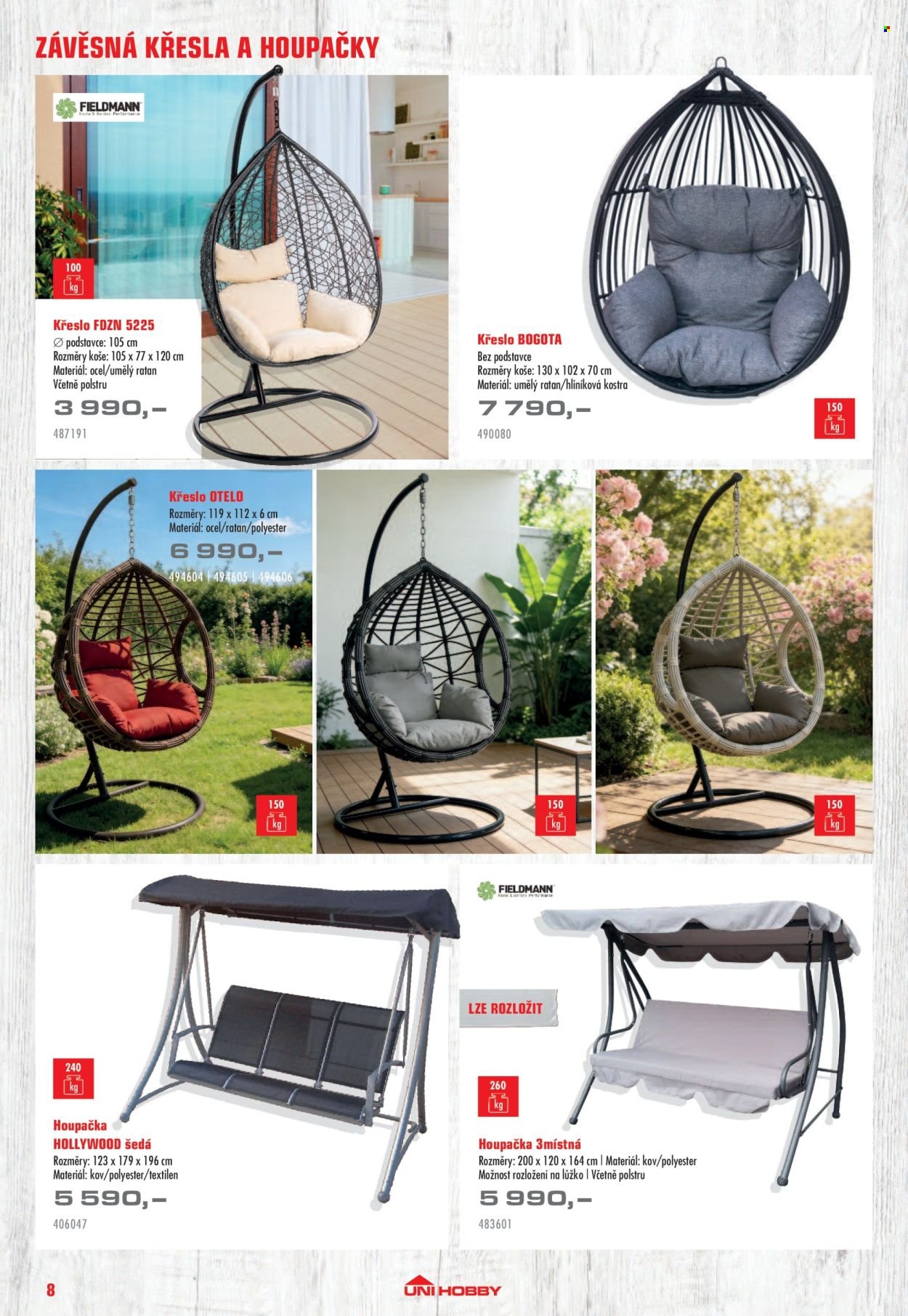 UNI HOBBY leták - Nábytek, grily a bazény 2026 (2026-04-10 - 2026-06-30)