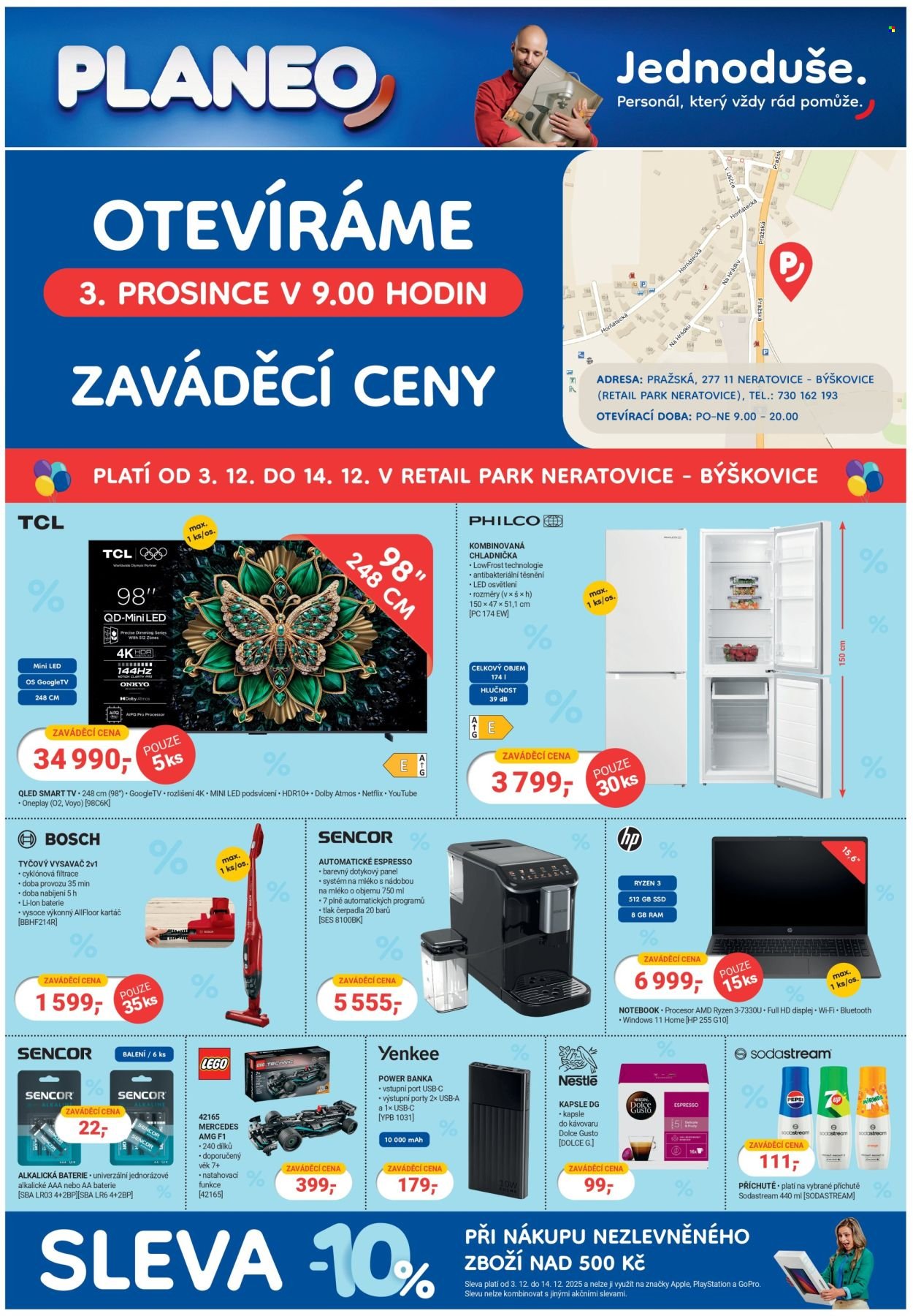 PLANEO ELEKTRO leták - Dne 3.12. otevíráme novou prodejnu v Neratovicích (2025-12-03 - 2025-12-14)