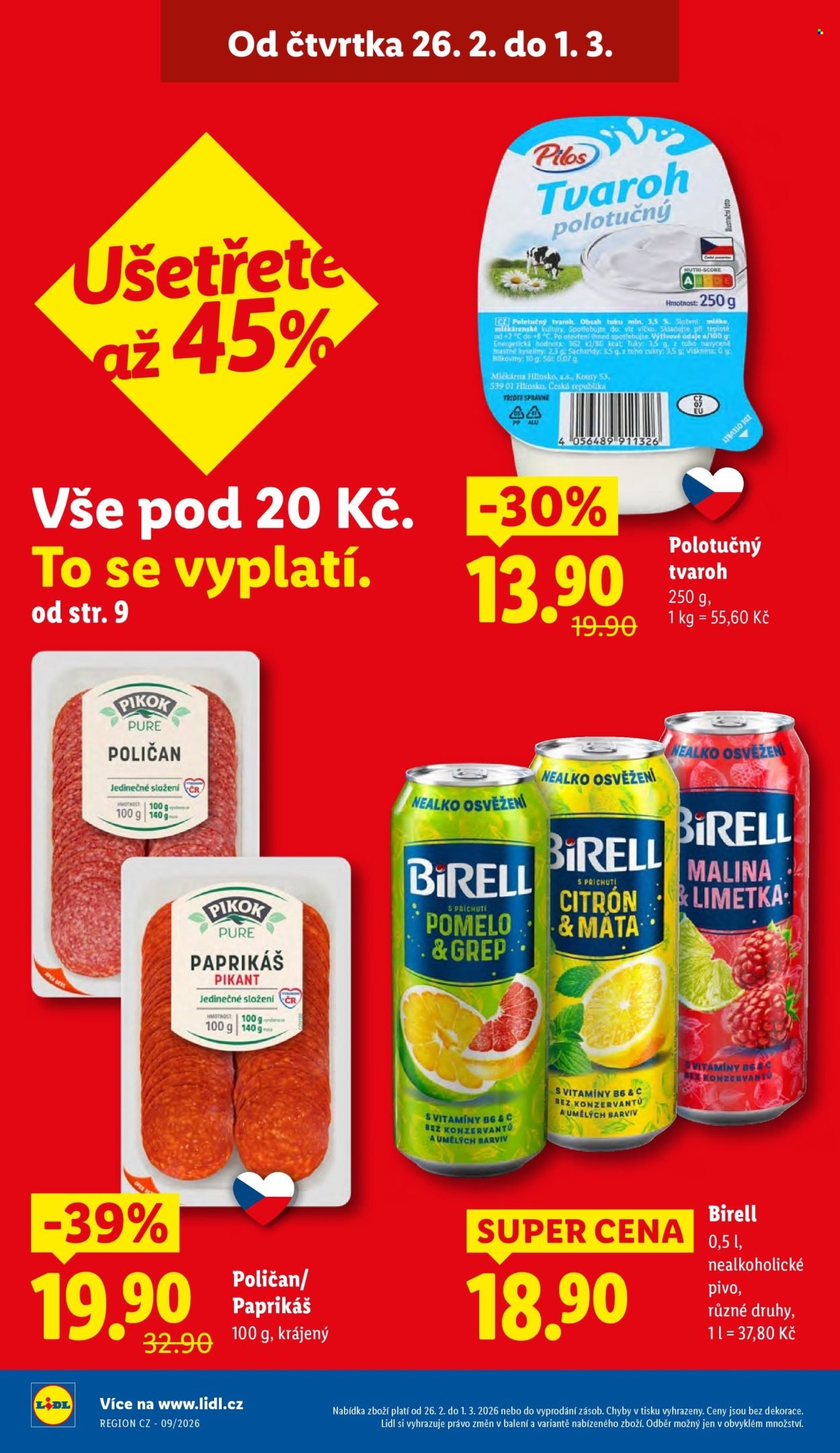 LIDL leták - Od čtvrtka 26.2.2026 (2026-02-26 - 2026-03-01)