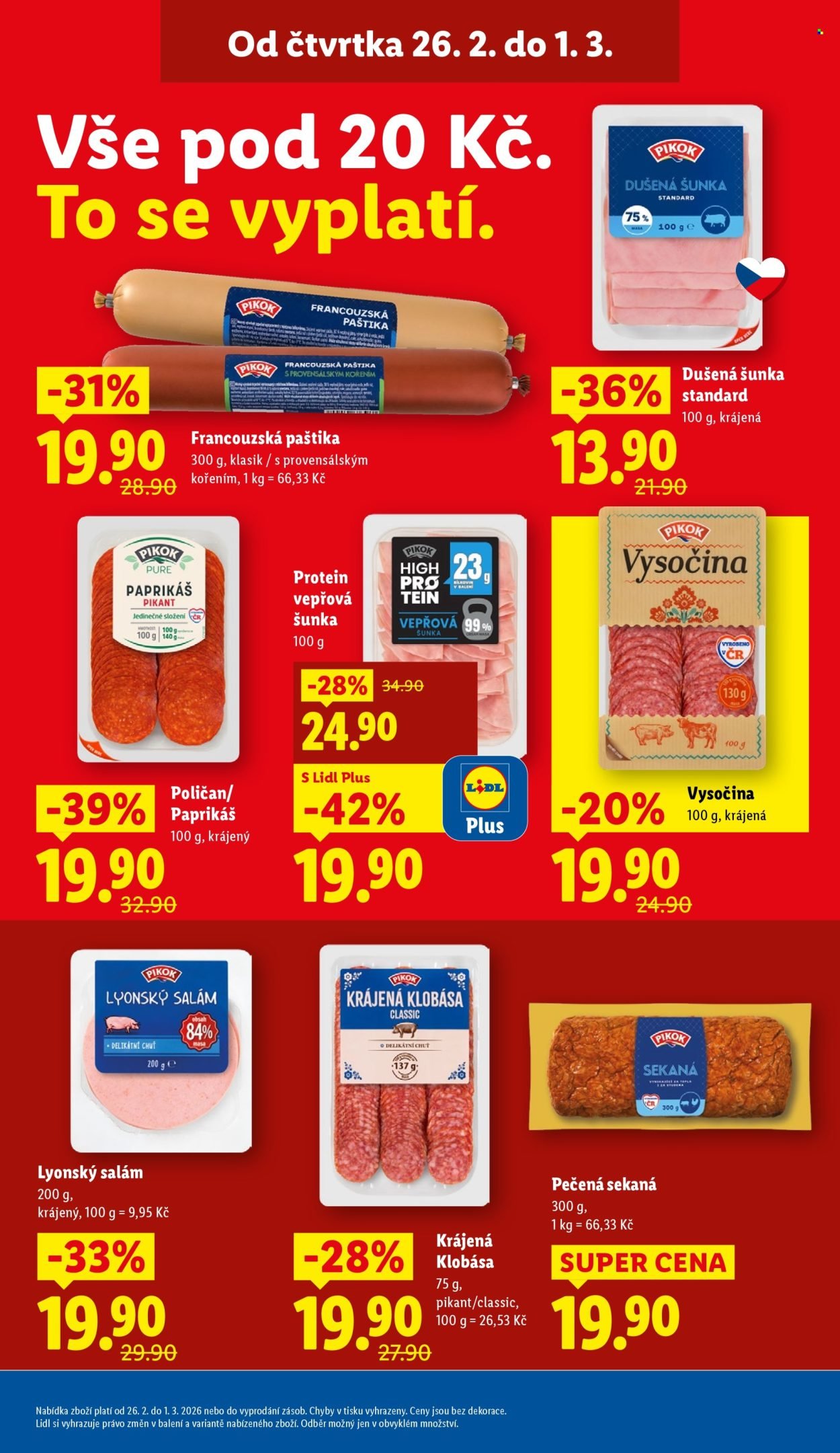 LIDL leták - Od čtvrtka 26.2.2026 (2026-02-26 - 2026-03-01)