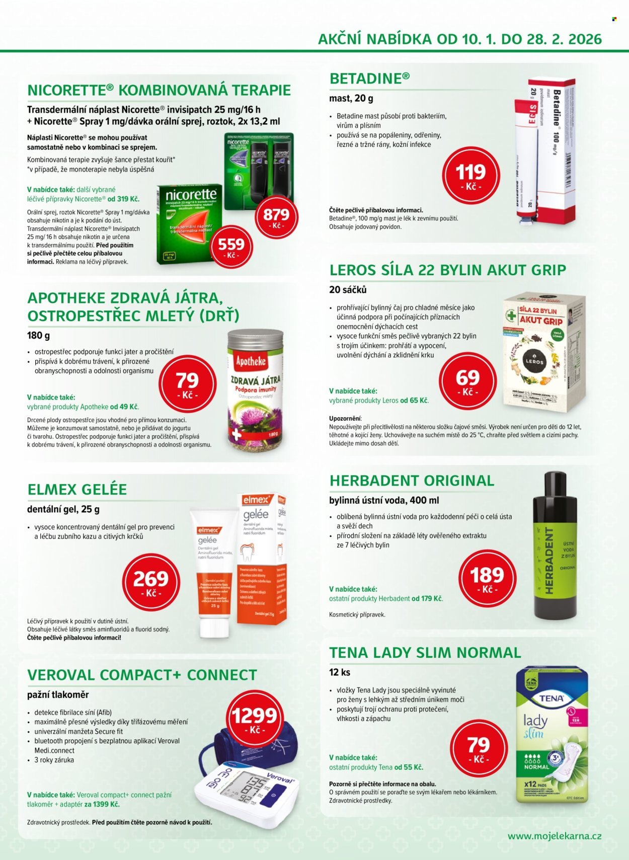 MOJELEKARNA.CZ leták - Akční leták (2026-01-10 - 2026-02-28)