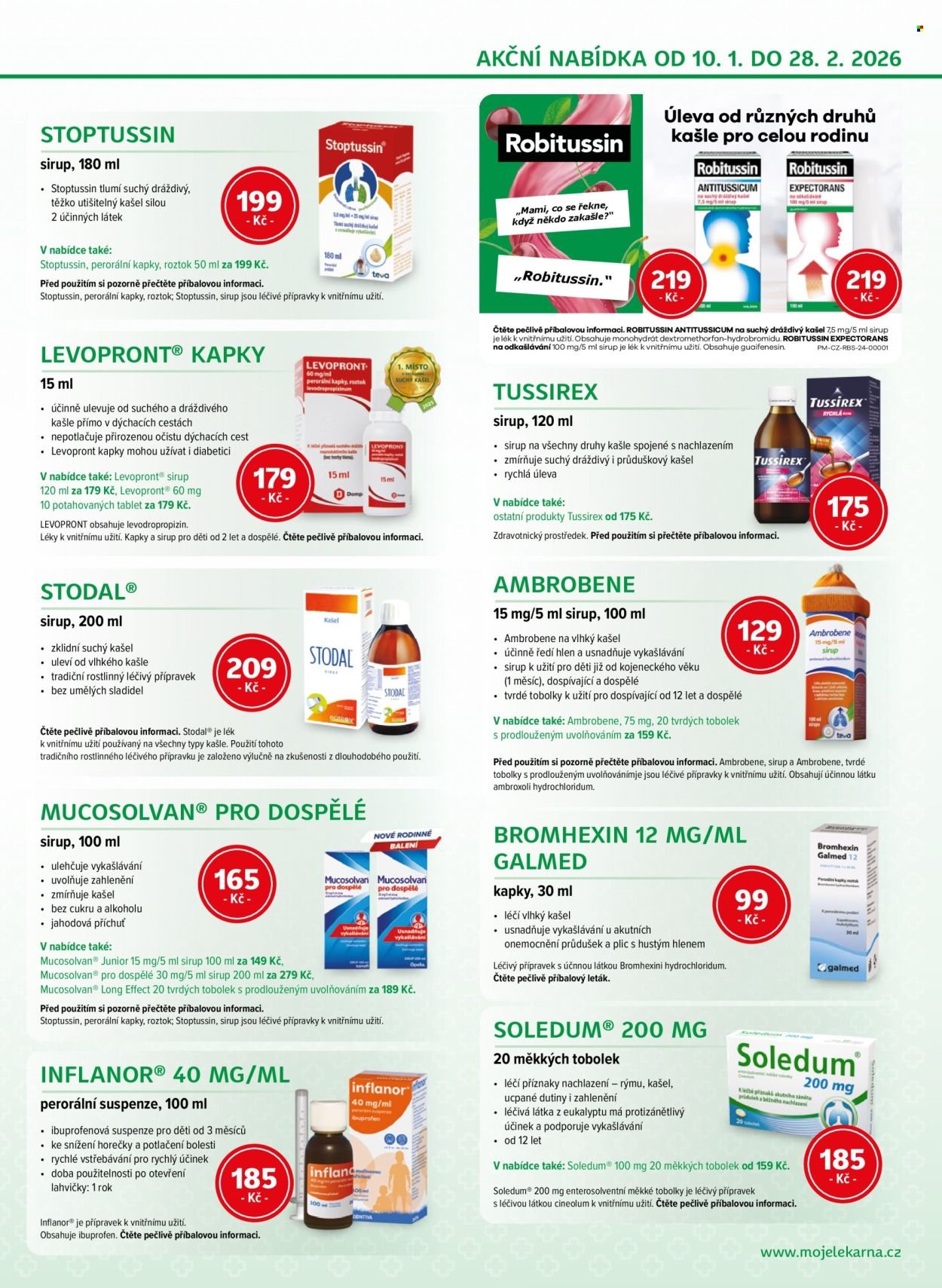 MOJELEKARNA.CZ leták - Akční leták (2026-01-10 - 2026-02-28)