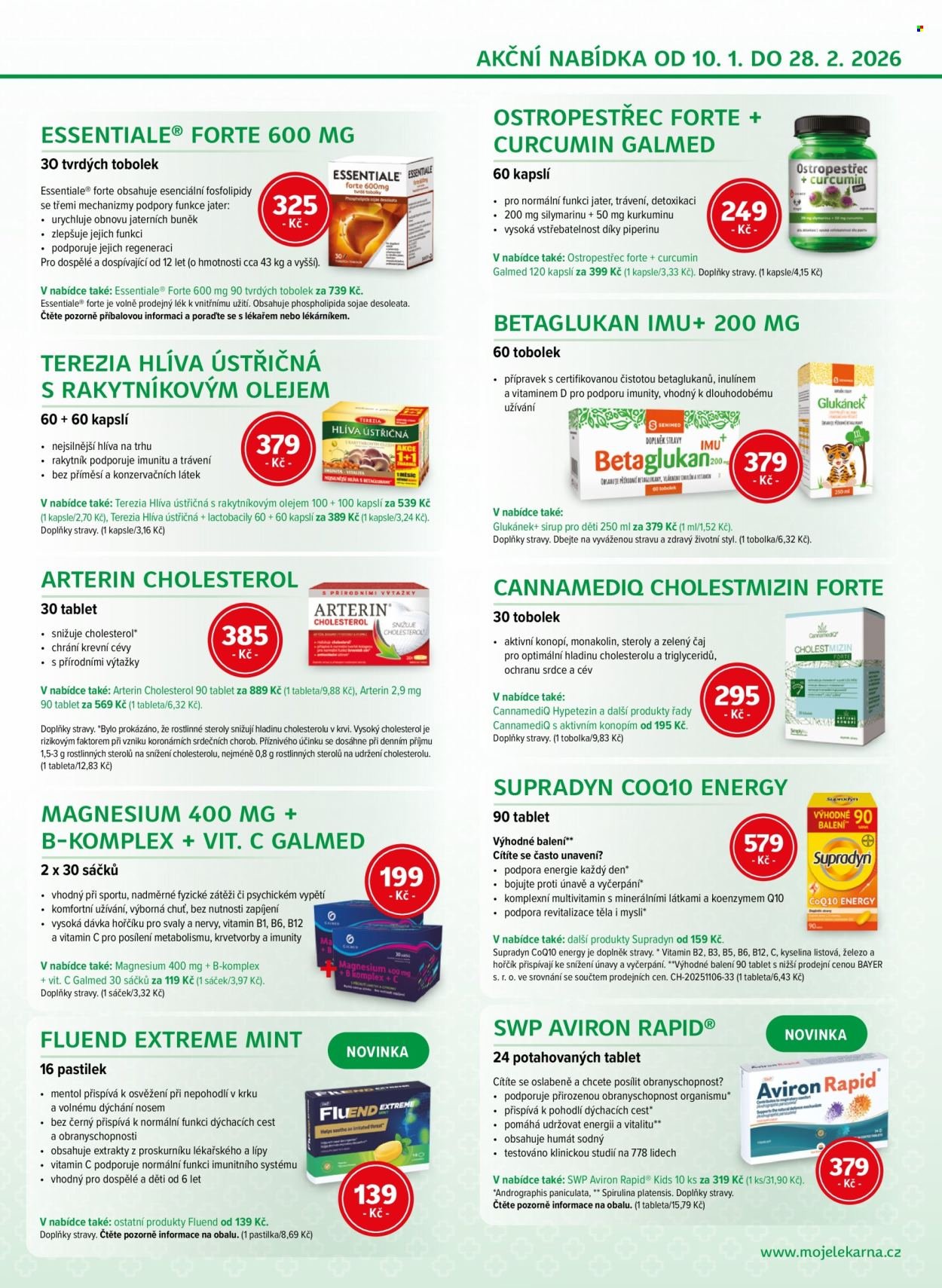 MOJELEKARNA.CZ leták - Akční leták (2026-01-10 - 2026-02-28)