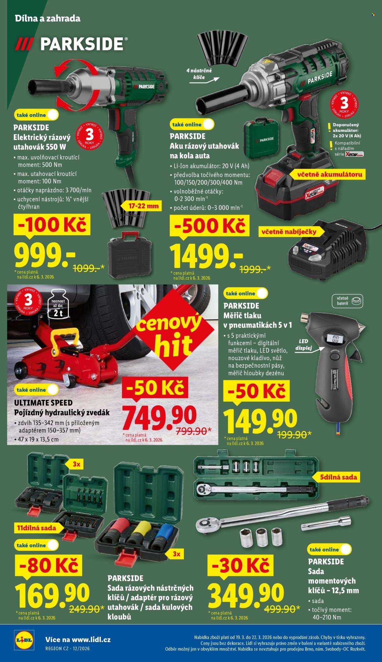 LIDL leták - Spotřební zboží (2026-03-16 - 2026-03-22)