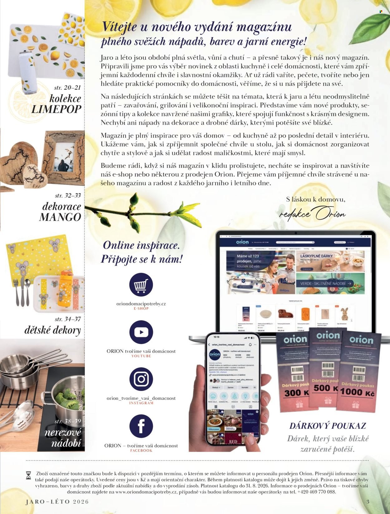 ORION leták - Jaro/léto 2026 (2026-03-10 - 2026-08-31)