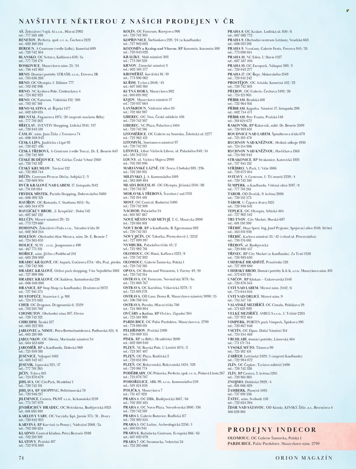 ORION leták - Jaro/léto 2026 (2026-03-10 - 2026-08-31)