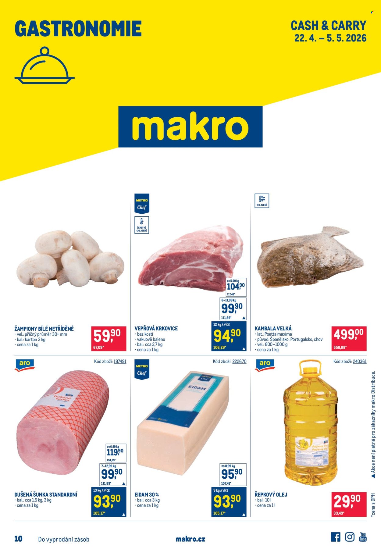 MAKRO leták - Gastronomie (2026-04-22 - 2026-05-05)