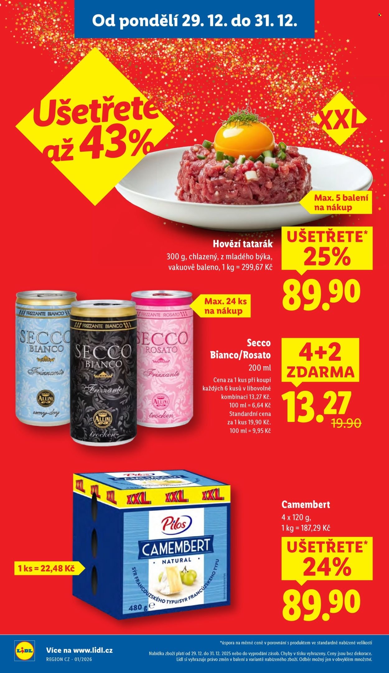 LIDL leták - Od pondělí 29.12.2025 (2025-12-29 - 2025-12-31)