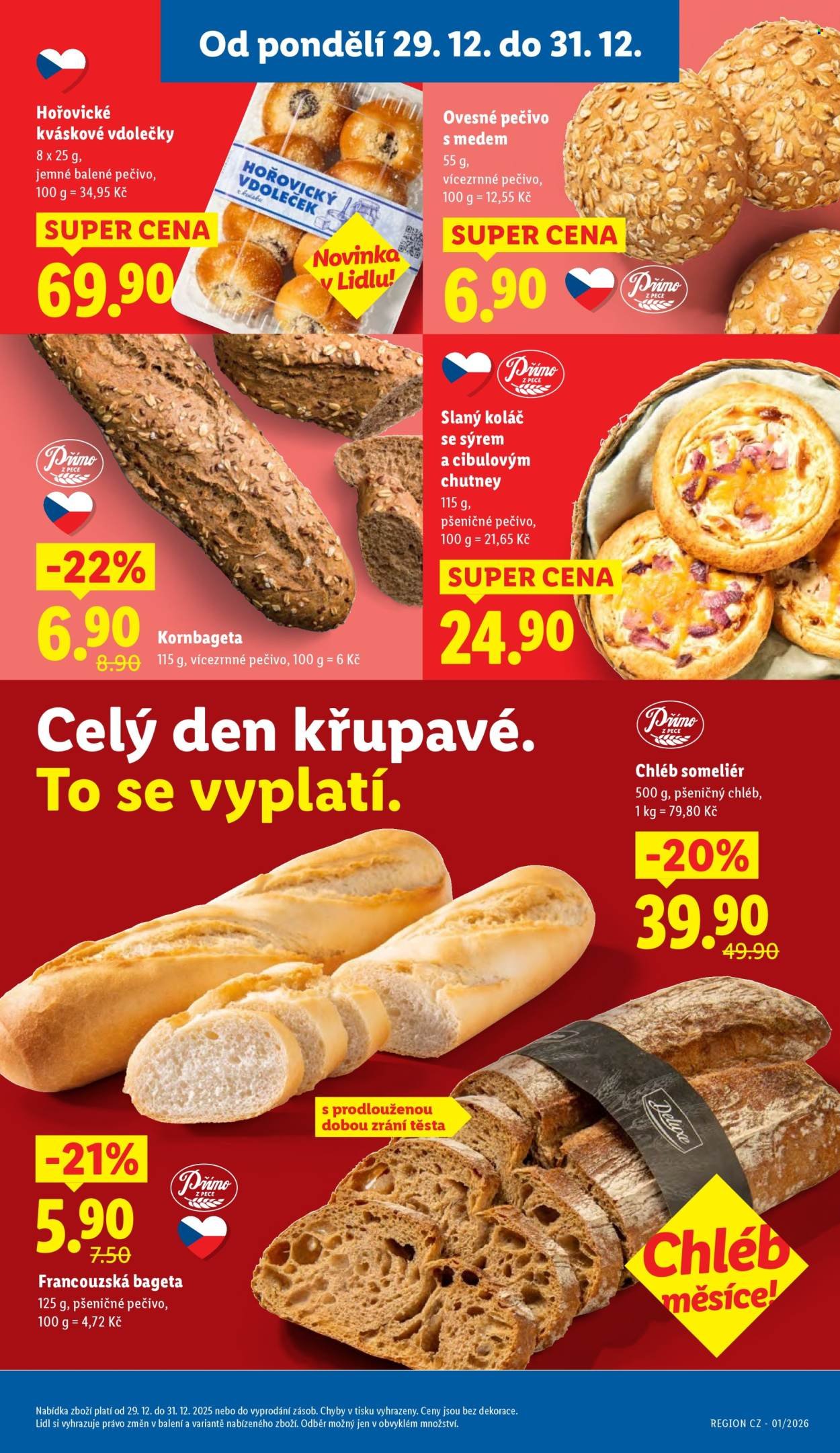 LIDL leták - Od pondělí 29.12.2025 (2025-12-29 - 2025-12-31)