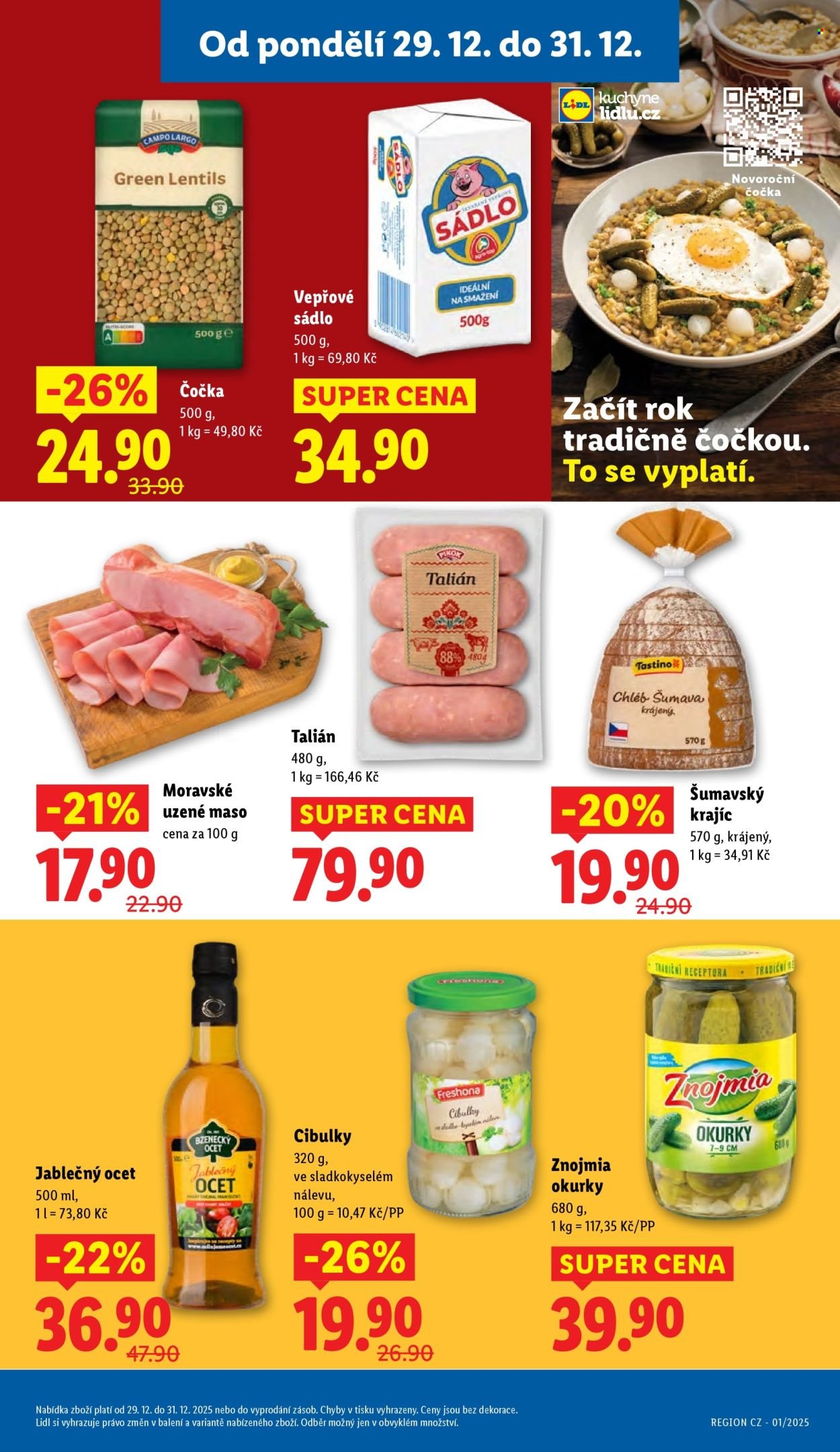 LIDL leták - Od pondělí 29.12.2025 (2025-12-29 - 2025-12-31)