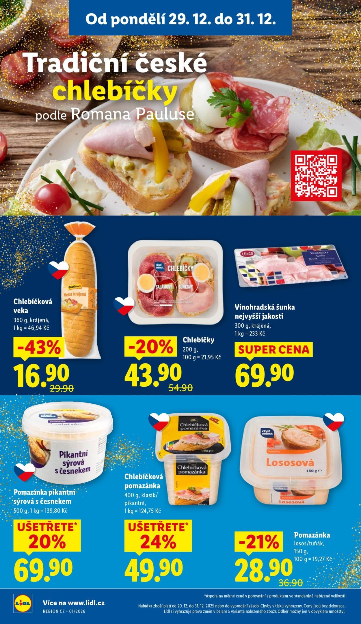 LIDL leták - Od pondělí 29.12.2025 (2025-12-29 - 2025-12-31)