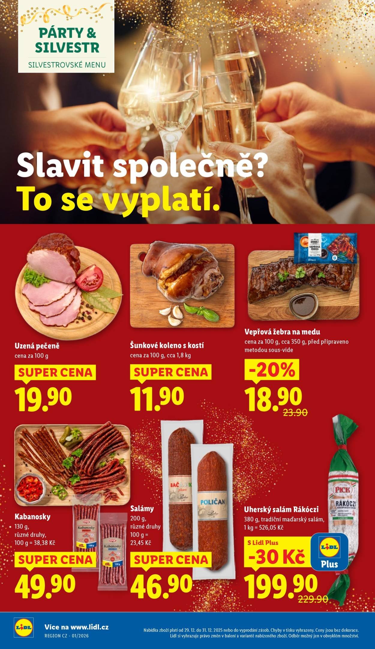 LIDL leták - Od pondělí 29.12.2025 (2025-12-29 - 2025-12-31)