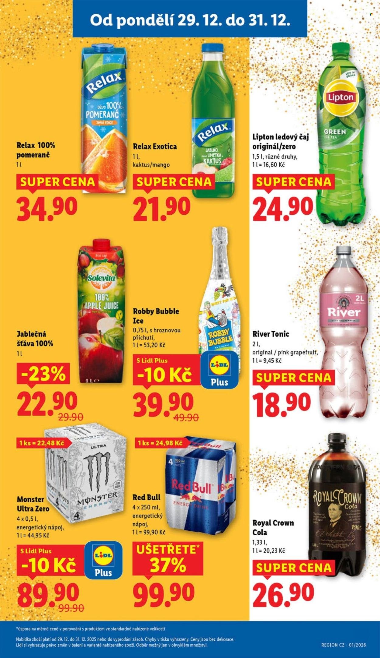 LIDL leták - Od pondělí 29.12.2025 (2025-12-29 - 2025-12-31)