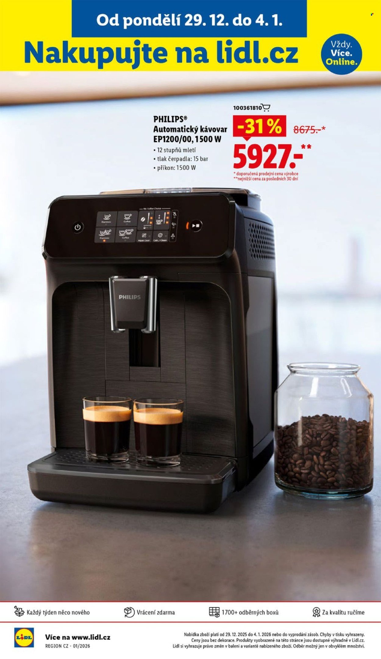 LIDL leták - Od pondělí 29.12.2025 (2025-12-29 - 2025-12-31)