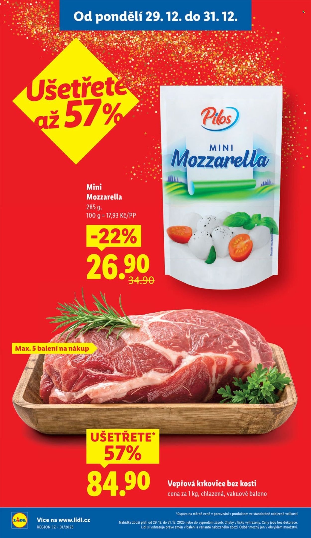 LIDL leták - Od pondělí 29.12.2025 (2025-12-29 - 2025-12-31)