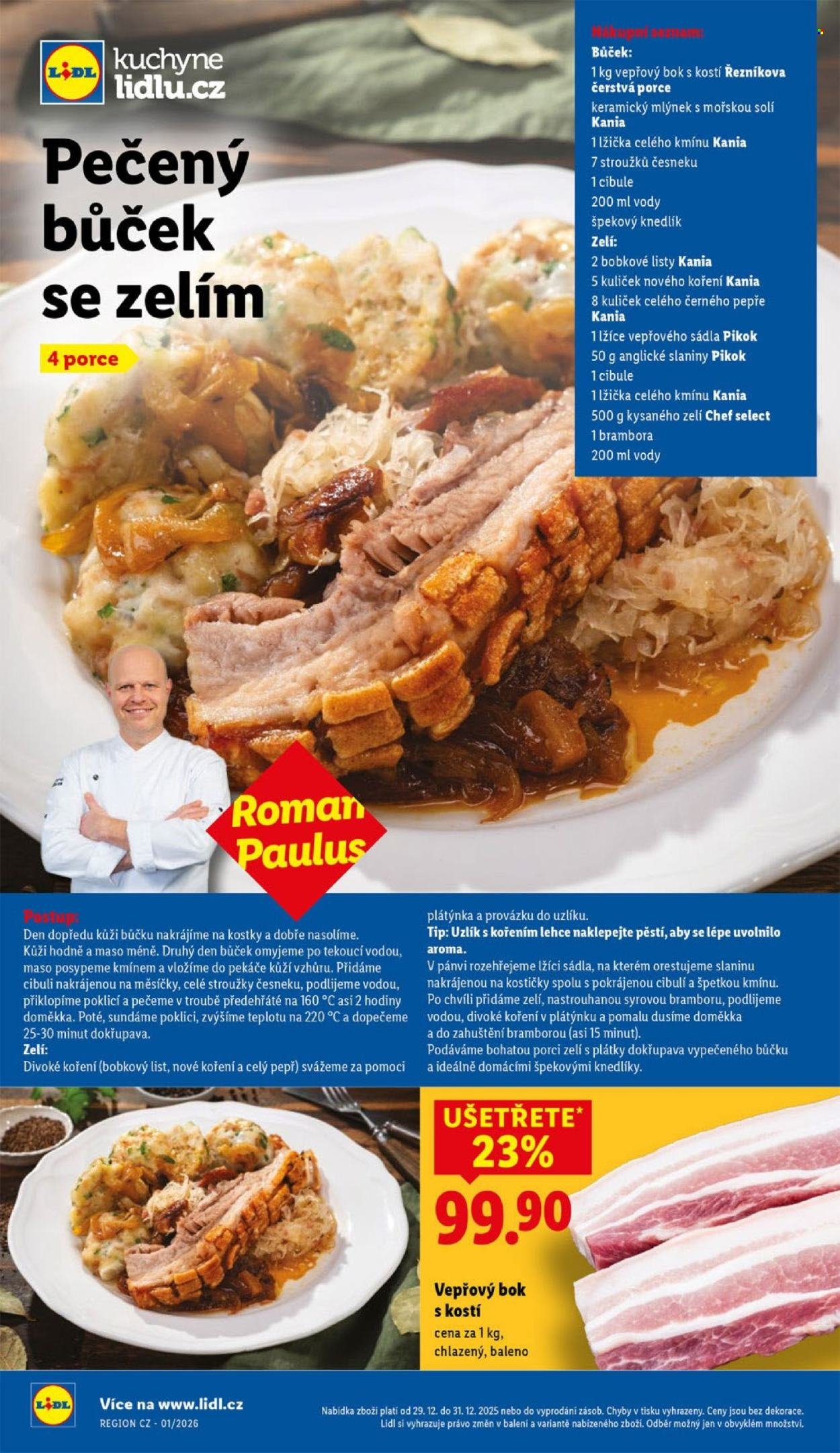 LIDL leták - Od pondělí 29.12.2025 (2025-12-29 - 2025-12-31)