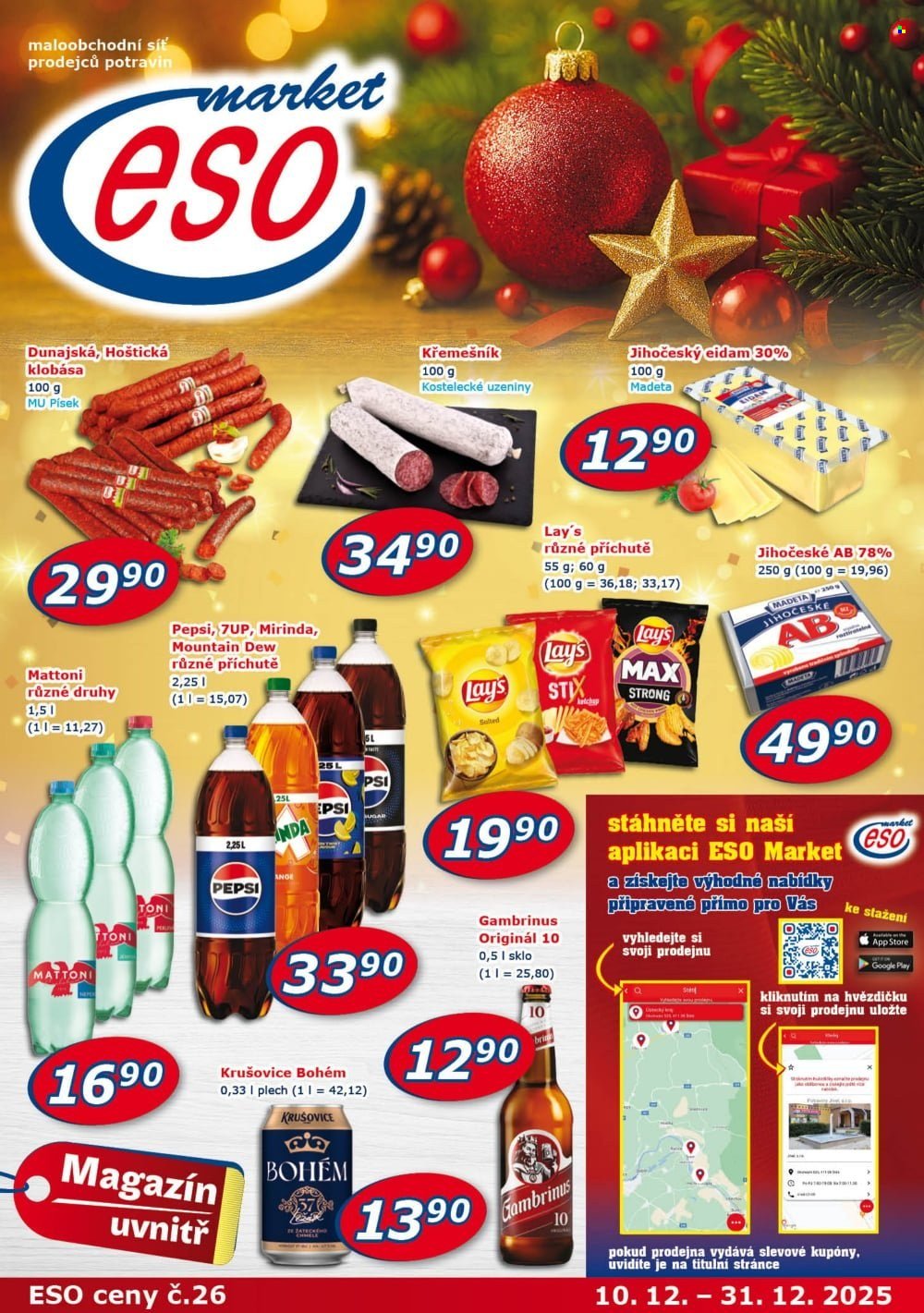 ESO MARKET leták - Od středy 10.12.2025 (2025-12-10 - 2025-12-31)