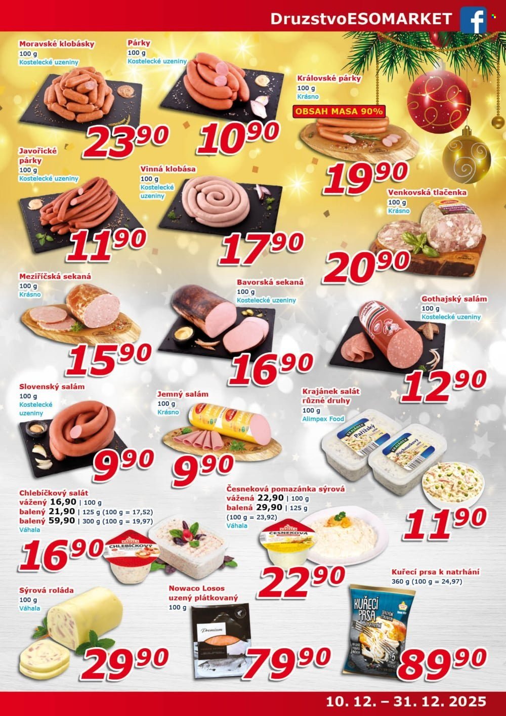 ESO MARKET leták - Od středy 10.12.2025 (2025-12-10 - 2025-12-31)
