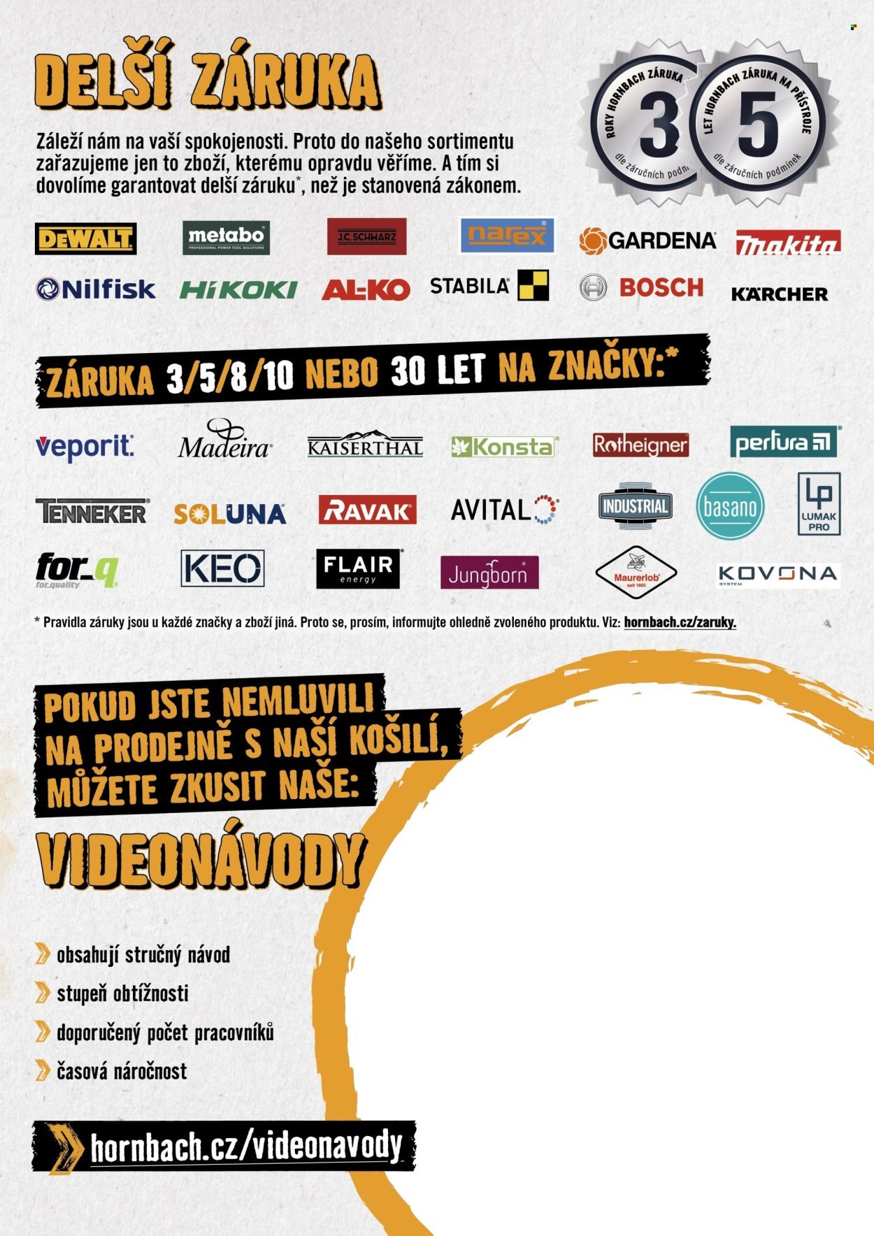 HORNBACH leták - Projektové výhody (2025-04-01)