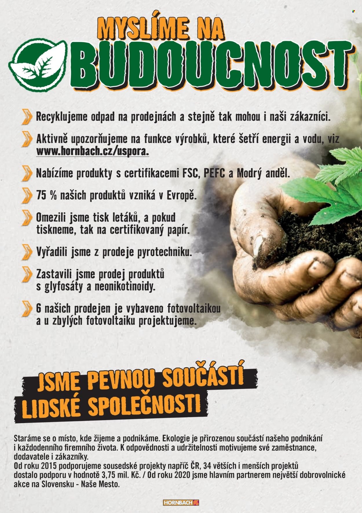 HORNBACH leták - Projektové výhody (2025-04-01)