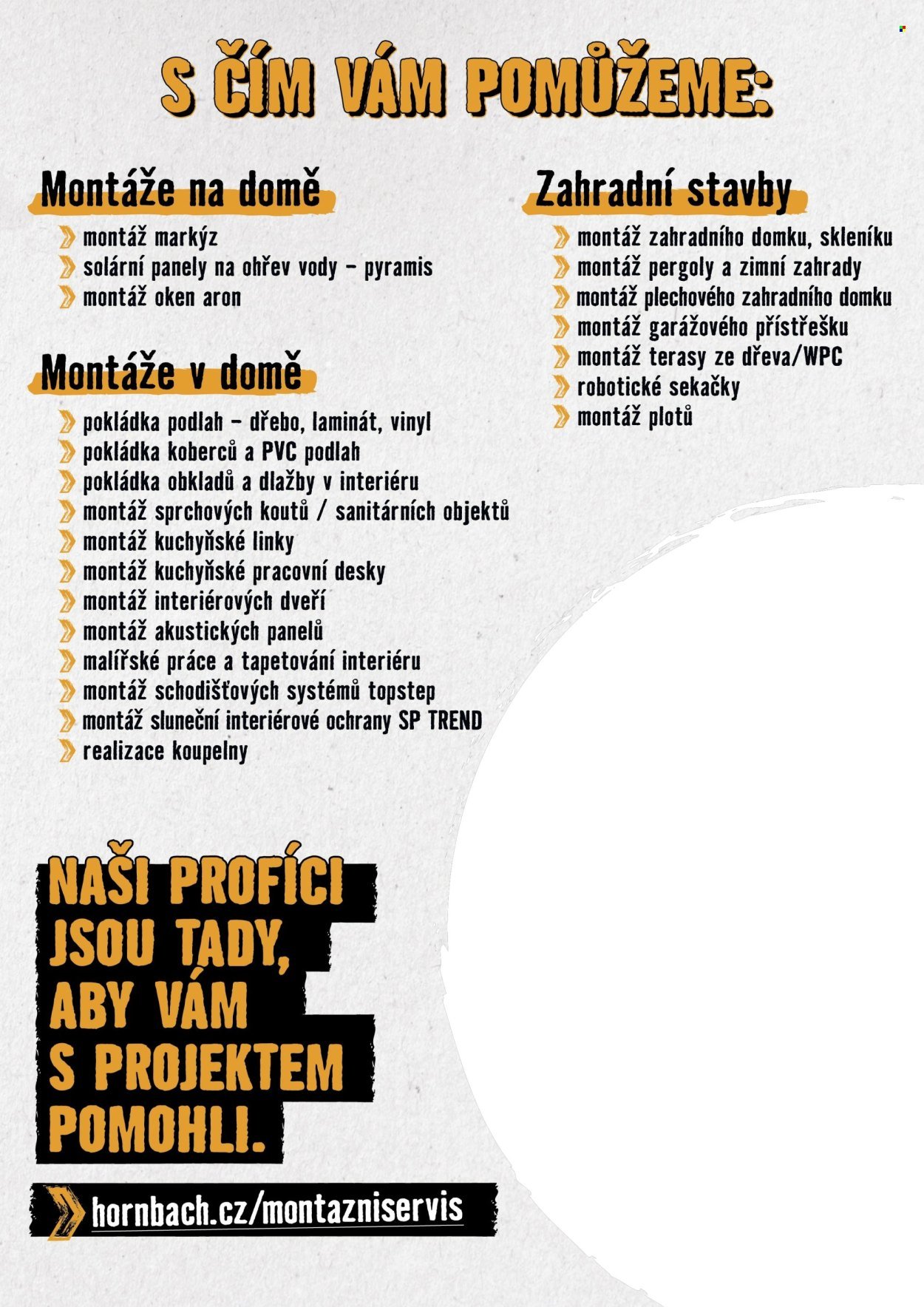 HORNBACH leták - Projektové výhody (2025-04-01)