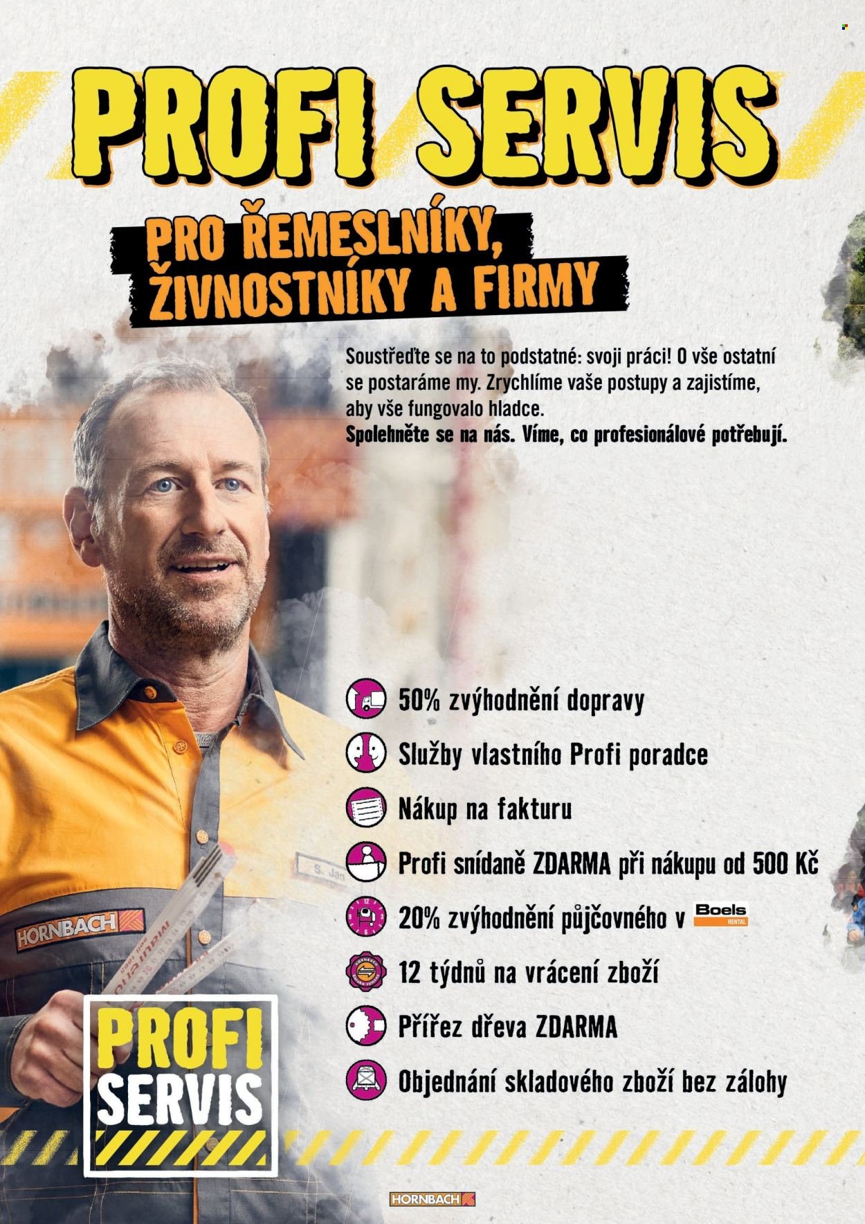 HORNBACH leták - Projektové výhody (2025-04-01)
