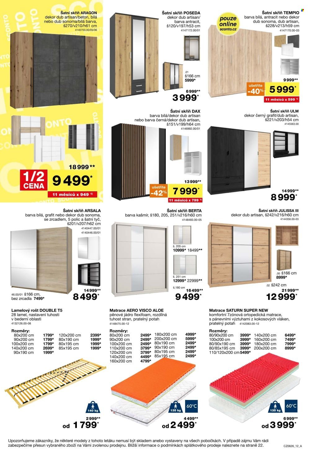 SCONTO NÁBYTEK leták - -40% na sedací soupravy, pohovky, křesla (2026-04-22 - 2026-05-19)