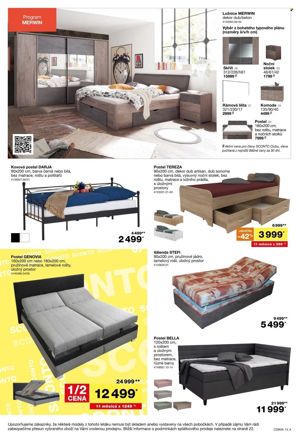 SCONTO NÁBYTEK leták - -40% na sedací soupravy, pohovky, křesla (2026-04-22 - 2026-05-19)