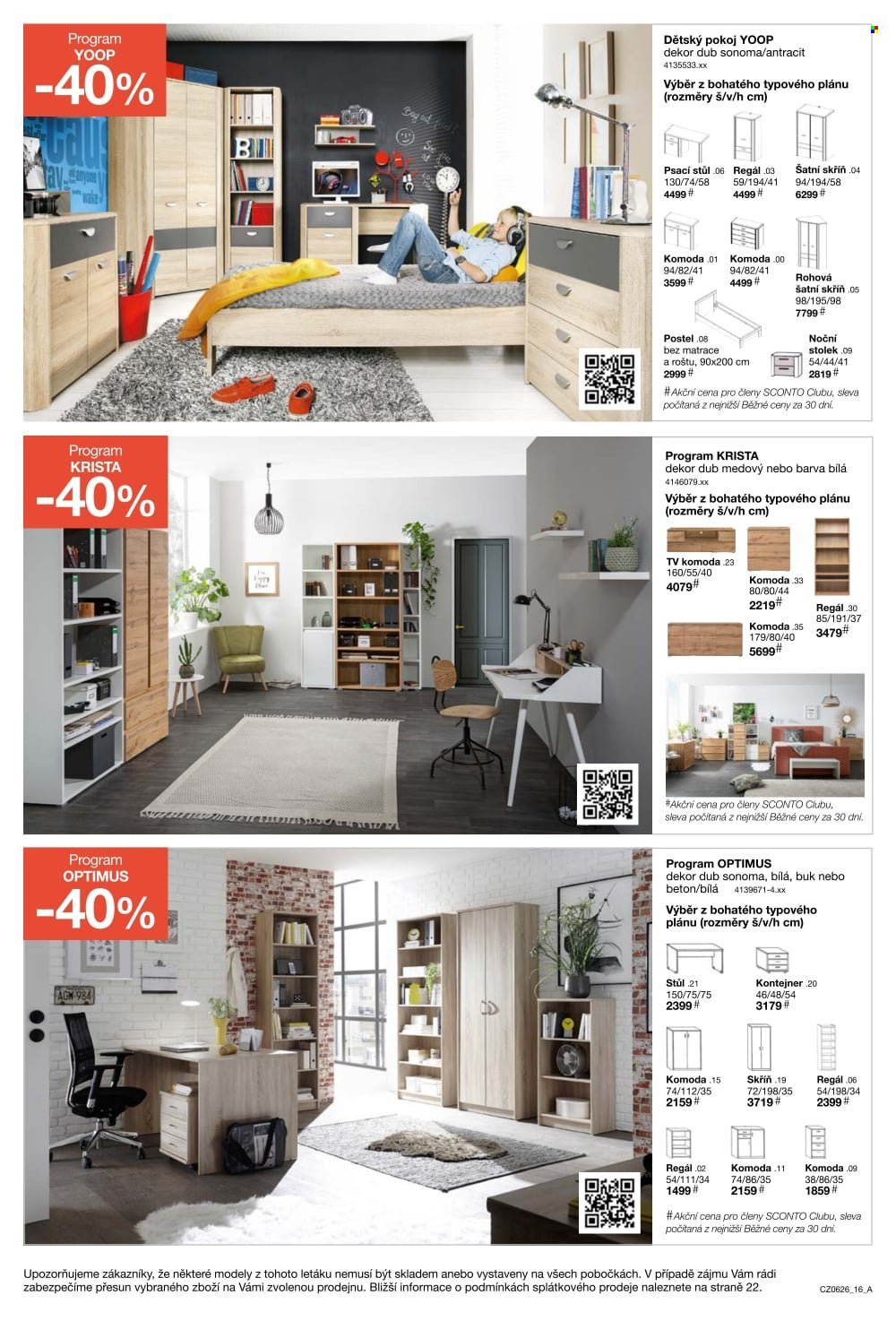 SCONTO NÁBYTEK leták - -40% na sedací soupravy, pohovky, křesla (2026-04-22 - 2026-05-19)